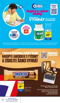 Náhled letáku Snickers Creamy Peanut Butter, Snickers Creamy Peanut Butter 36,5 g od 23.09.2026 | Strana: 28