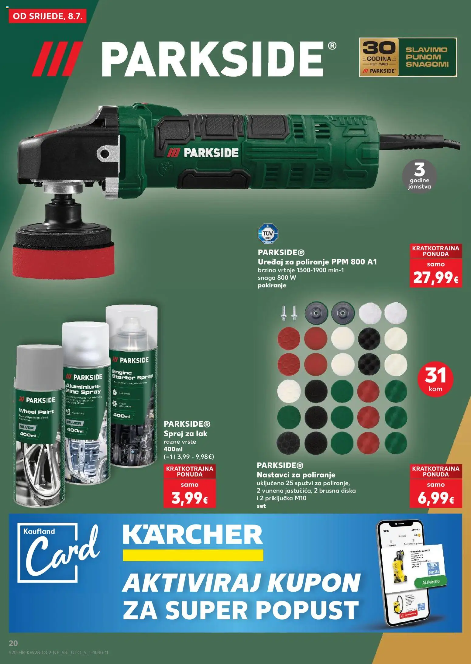Kaufland katalog | vrijedi od 08.07.2026 | Stranica: 20 | Proizvodi: Parkside
