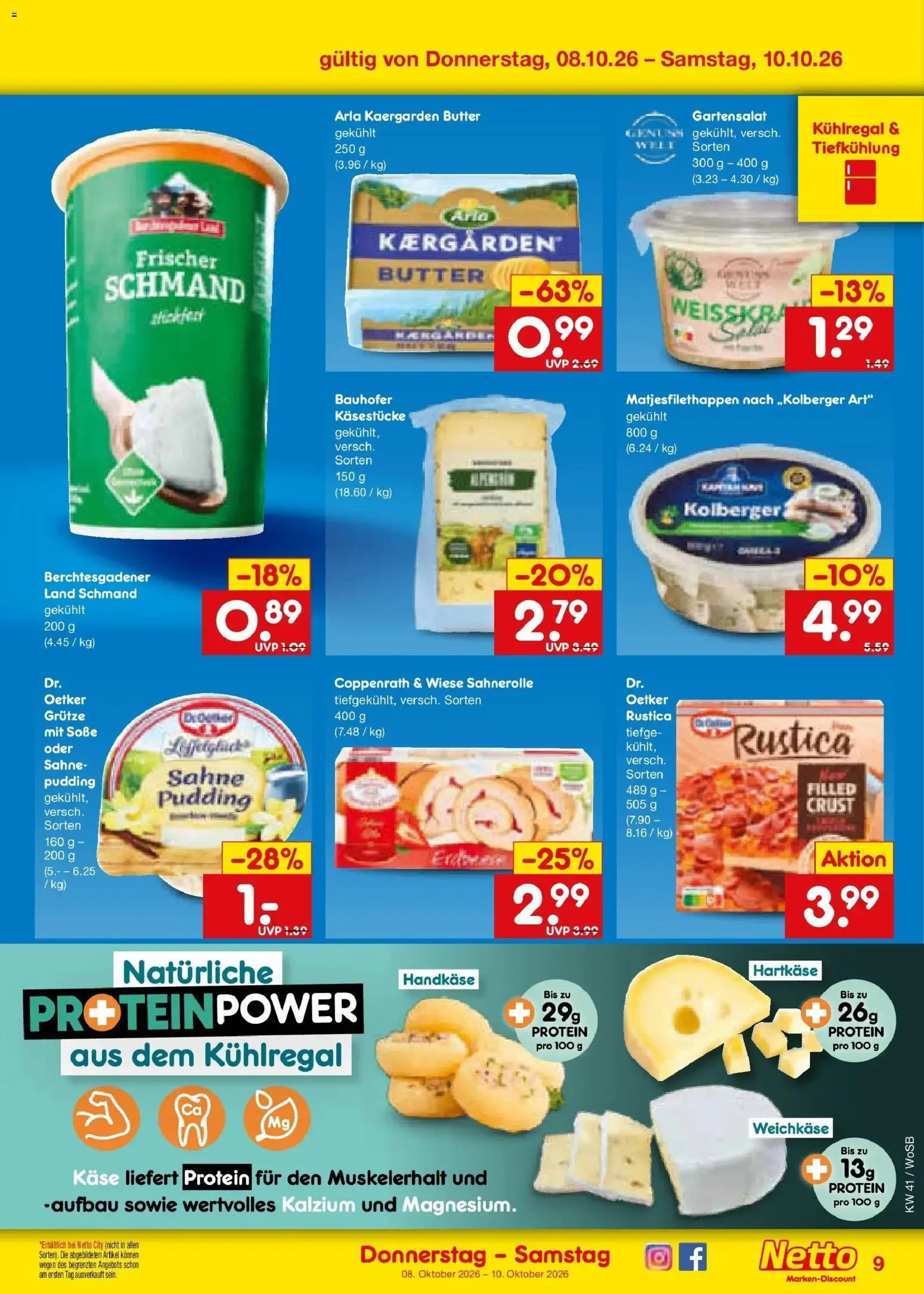 Netto Marken-Discount Prospekt Ludwigshafen-Edigheim (ab 05.10.2026) » Angebote | Seite: 47 | Produkte: Käse, Pudding, Soße, Sahne