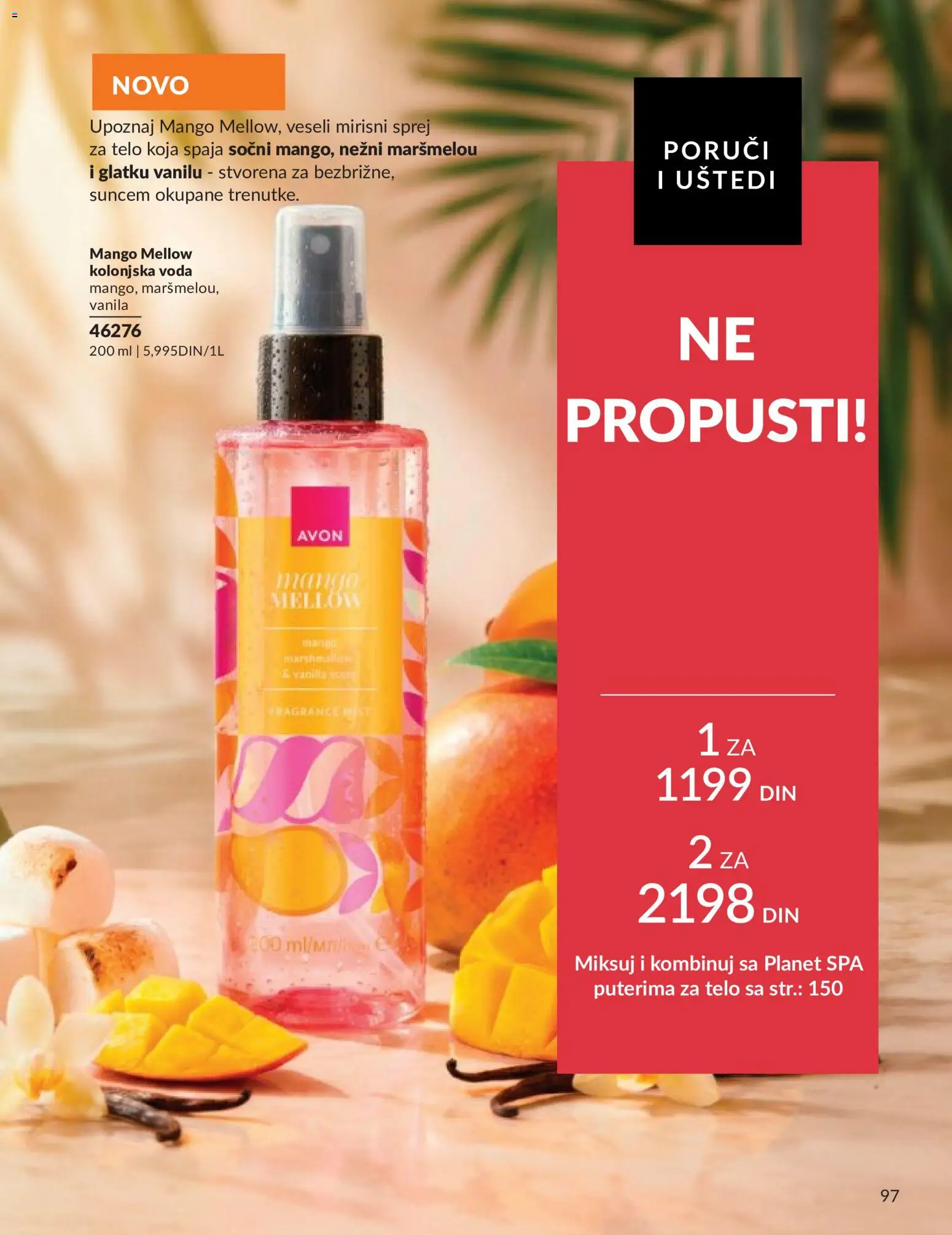 AVON katalog - važi od 01.06.2026 | Strana: 97 | Proizvode: Mango, Voda, Marshmallow