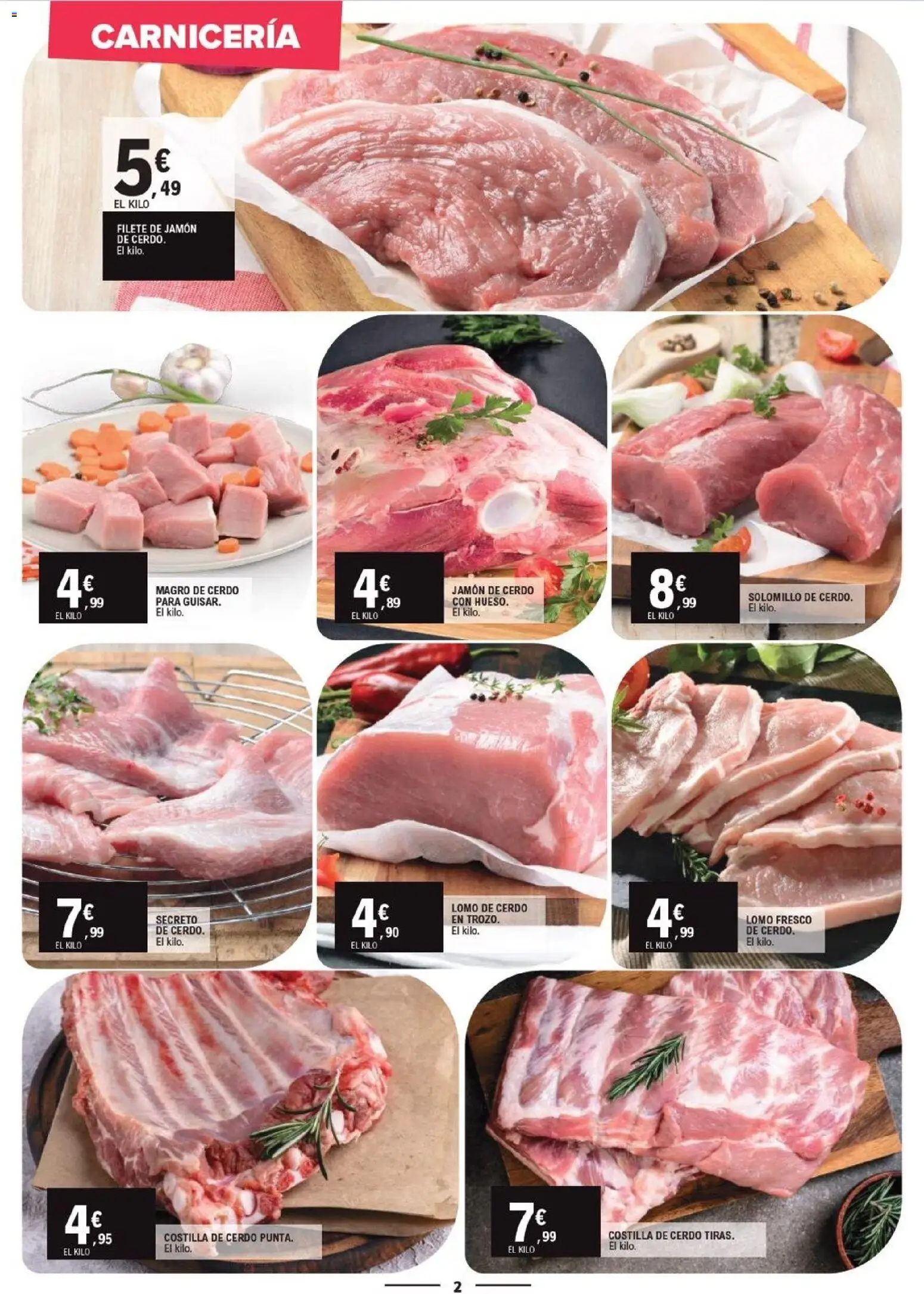E.Leclerc - Vitoria-Gasteiz │ válido desde el 28/10/2026 | Página: 2 | Productos: Lomo, Jamón, Cerdo, Filete