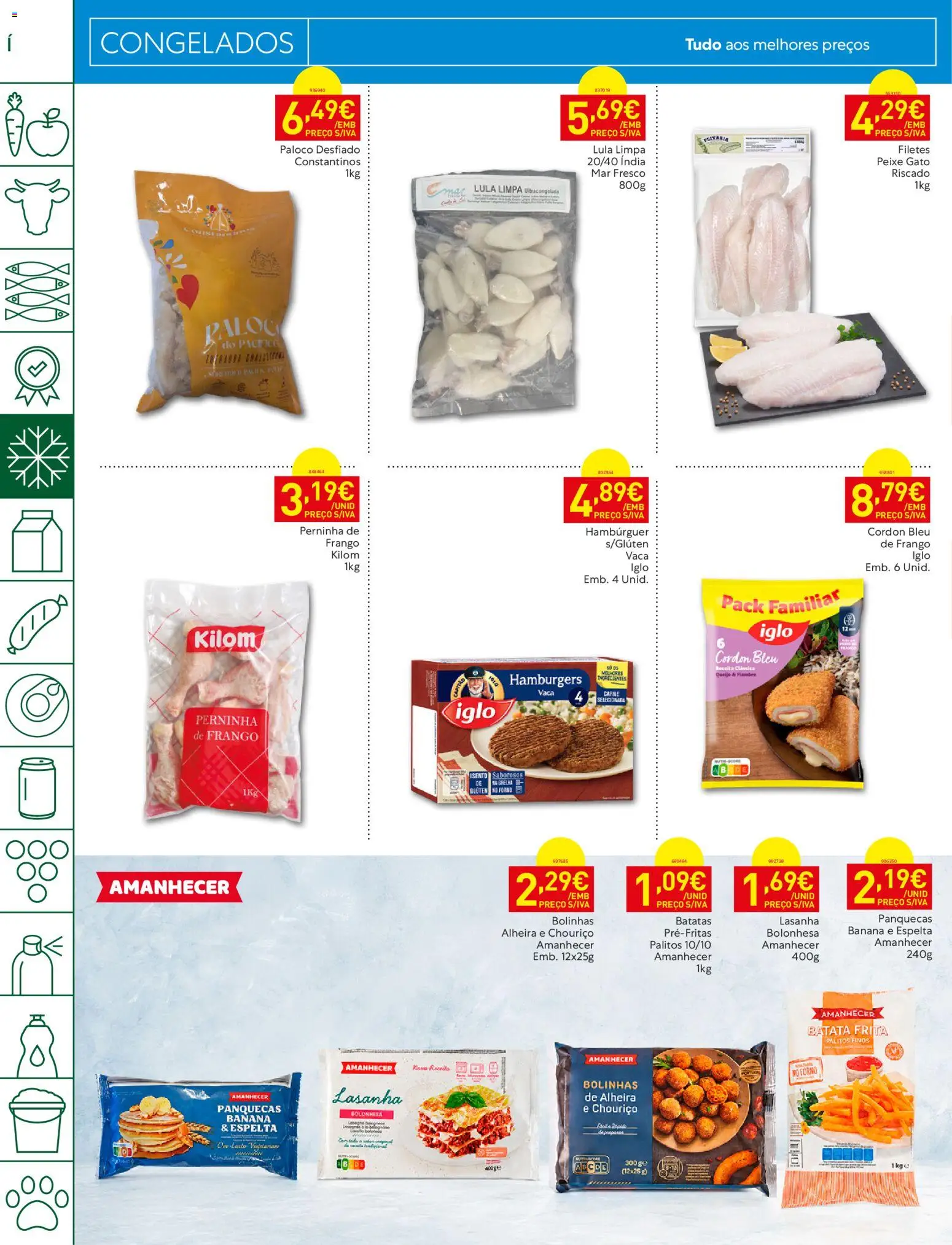 Recheio folheto │ válido de 18/08/2026 | Página: 8 | Produtos: Forno, Hambúrguer, Capitão iglo, Alheira