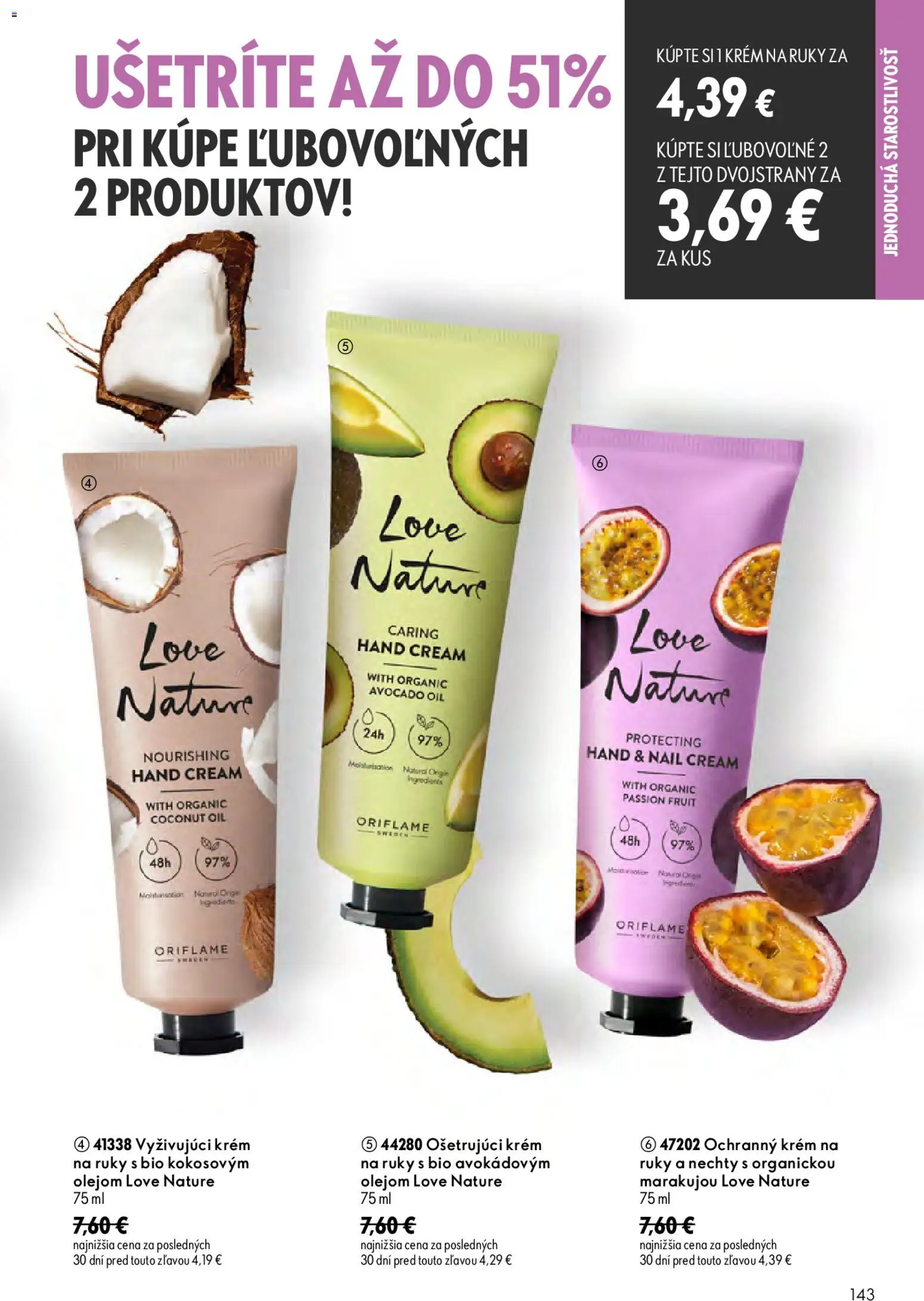 Nové Oriflame akcie – leták je platný od 19.08.2026 | Strana: 143 | Produkty: Krém na ruky, Krém
