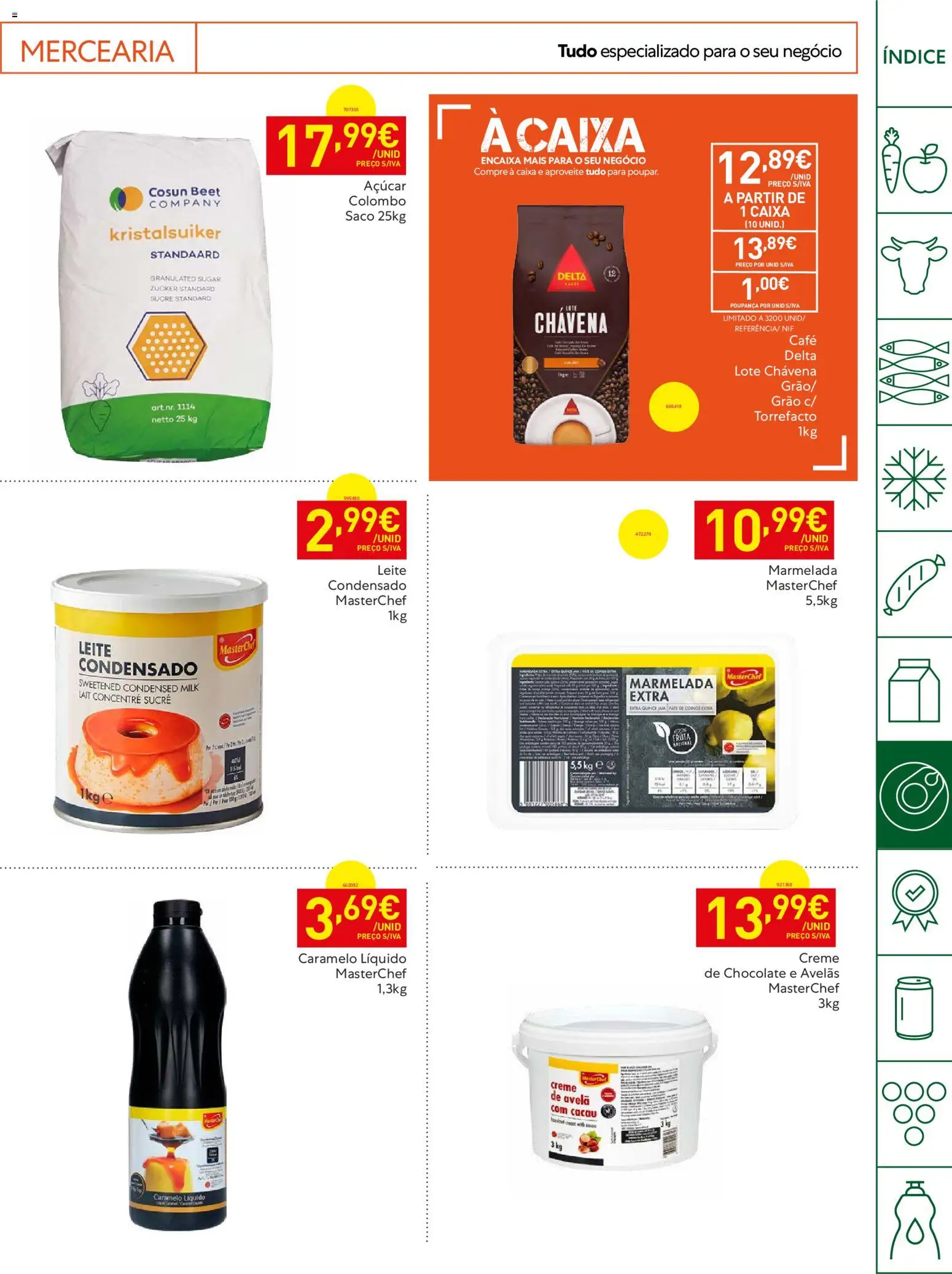 Recheio Horeca Madeira │ válido de 19.05.2026 | Página: 21 | Produtos: Marmelada, Caixa, Chocolate, Açúcar
