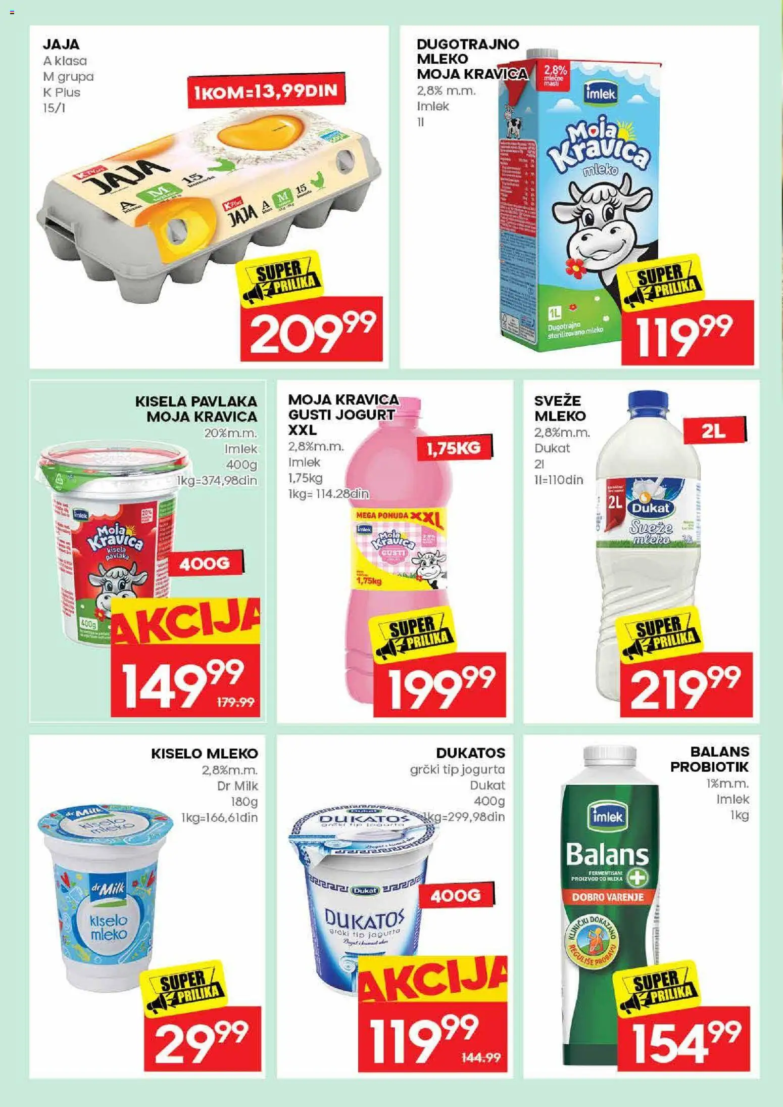 Idea katalog - važi od 28.05.2026 | Strana: 10 | Proizvode: Kiselo mleko, Dukatos, Jogurt, Pavlaka