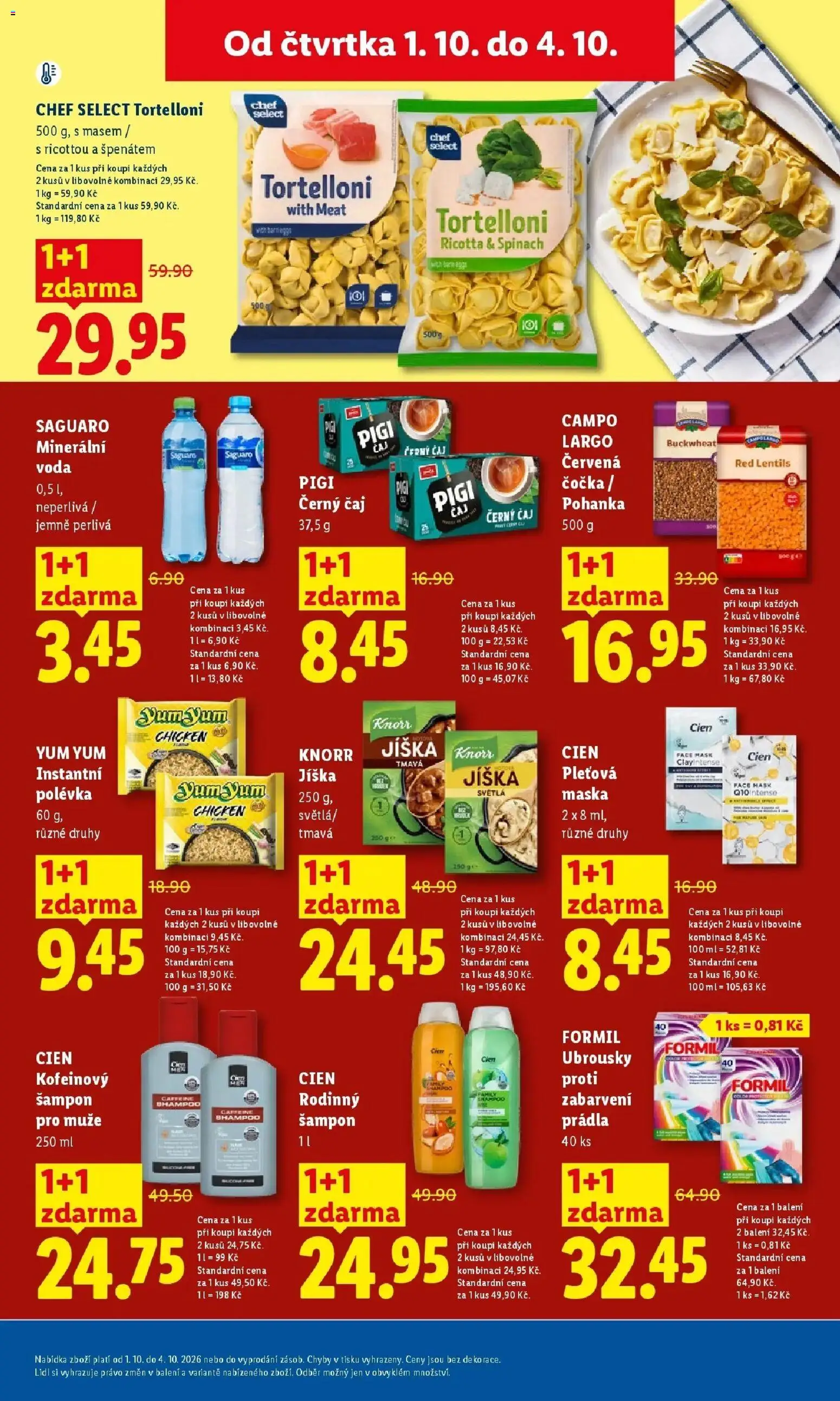 Lidl leták od 01.10.2026 - Nový akční leták | Strana: 25 | Produkty: Saguaro, Ubrousky, Knorr, Černý čaj