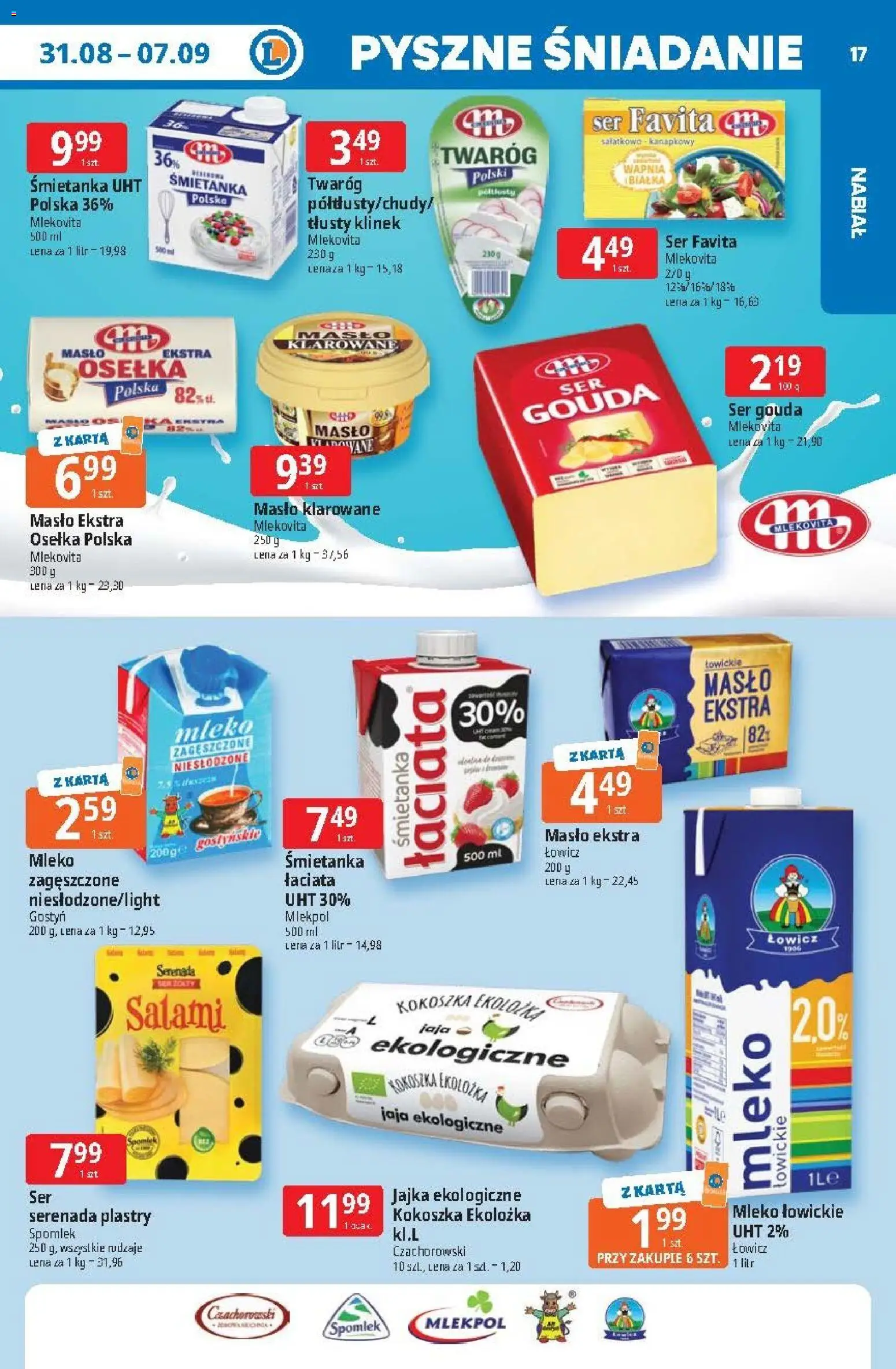 E.Leclerc gazetka od 31.08.2026 | Strona: 17 | Produkty: Osełka, Masło, Ser, Jaja