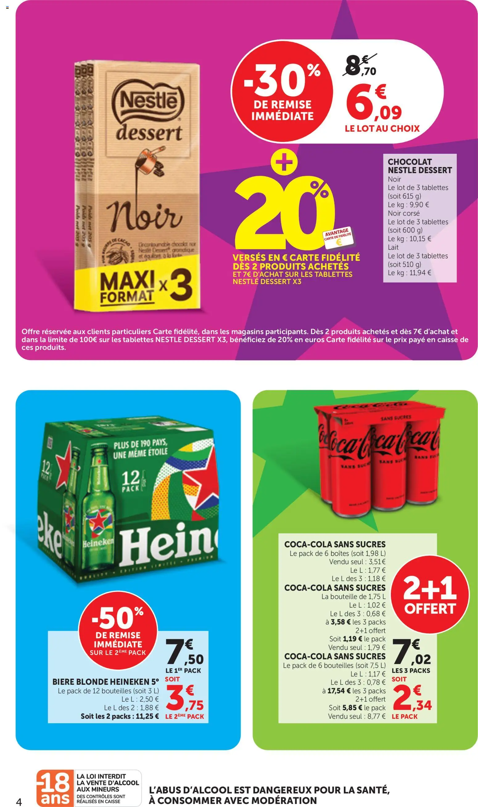 {H1} | Page: 4 | Produits: Clé, Poids, Dessert, Chocolat