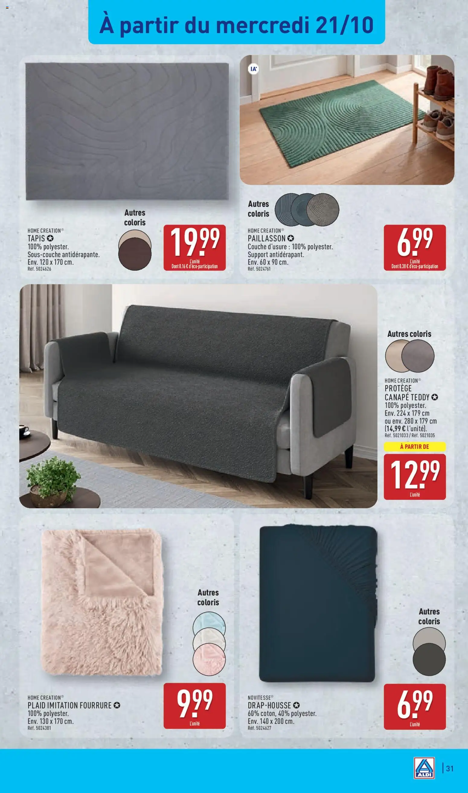 {H1} | Page: 33 | Produits: Plaid, Canapé, Tapis, Home Creation