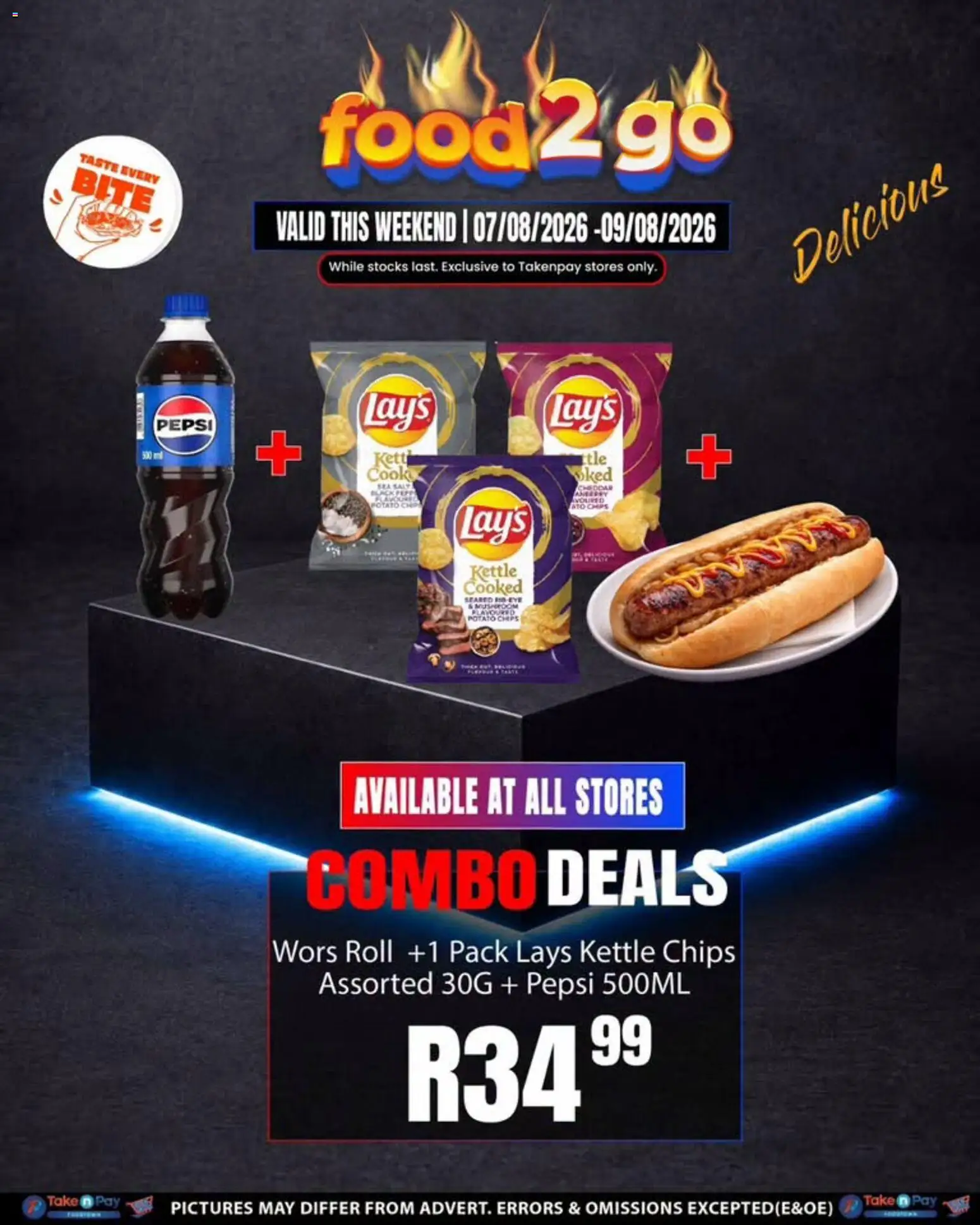 New Take n Pay catalogue – valid from 07/08/2026 | Page: 3 | Products: Kettle, Chips