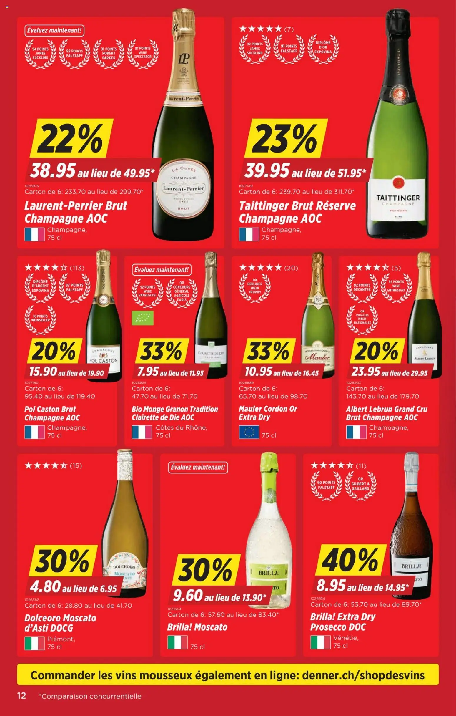 Denner aktionen FR – gültig ab 29.10.2026 | Seite: 12 | Produkte: Wein, Prosecco