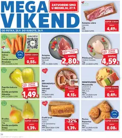 Craft kruh, focaccia zlatna ili sa sjemenkama 400 g - Pregled kataloga iz trgovine Kaufland, vrijedi od 23.09.2026 | Stranica: 38