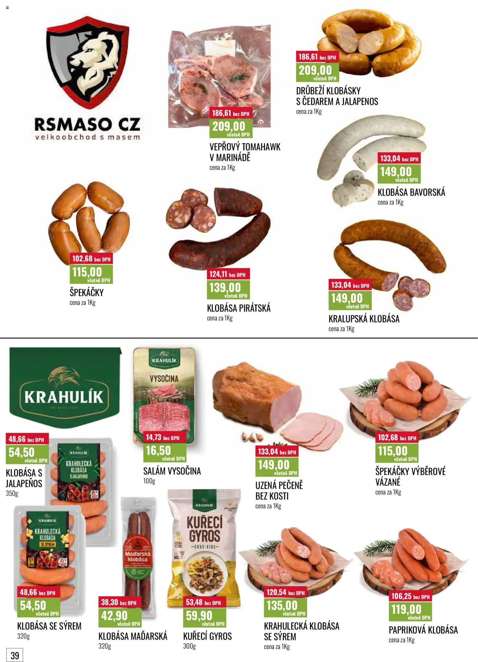 Ratio leták od 01.07.2026 | Strana: 40 | Produkty: Špekáčky, Gyros, Klobása, Jalapeňos