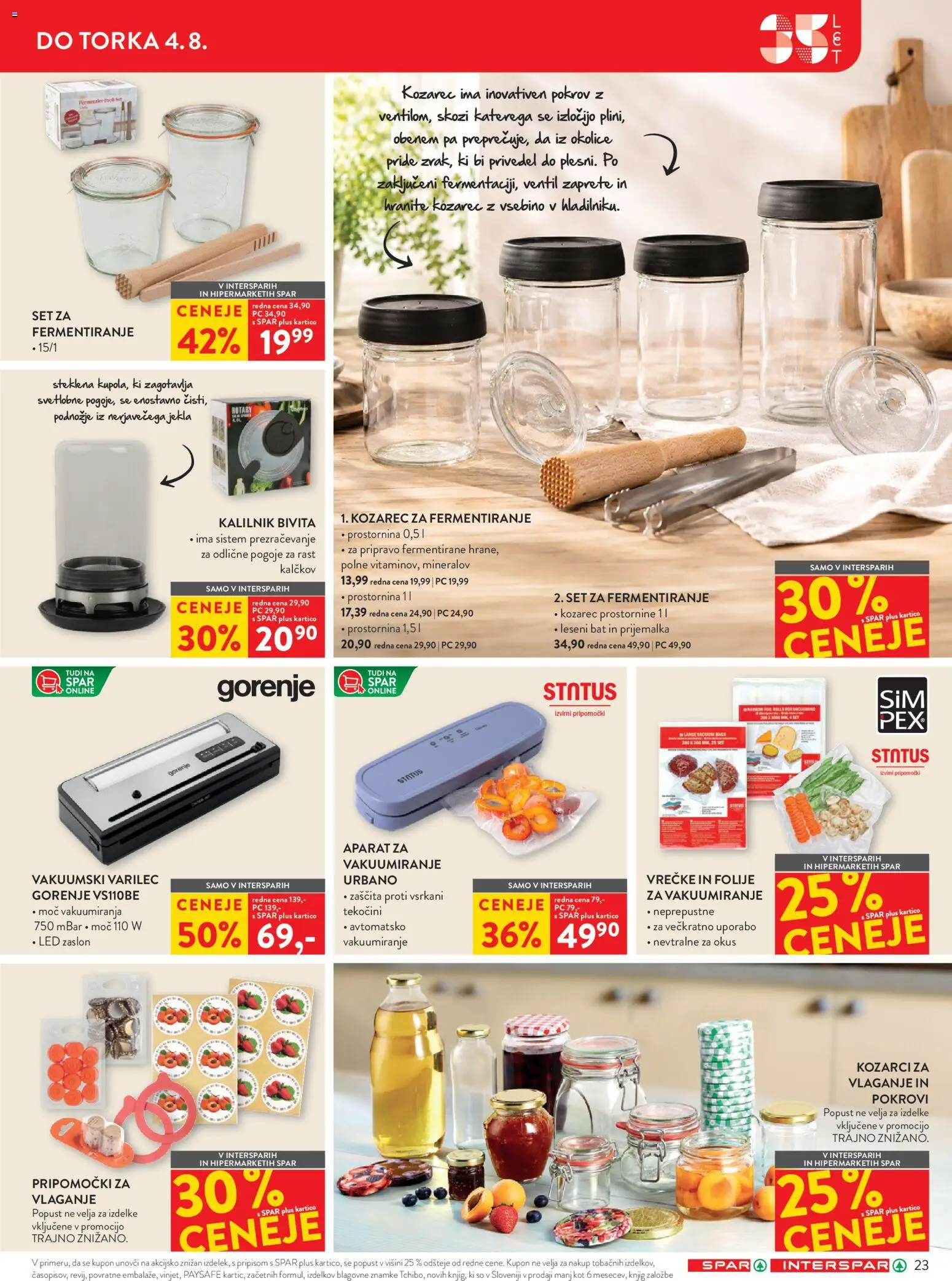 Novi Spar katalog ponudbe – veljaven od 22.07.2026 | Stran: 31 | Izdelki: Kozarec, Ventil