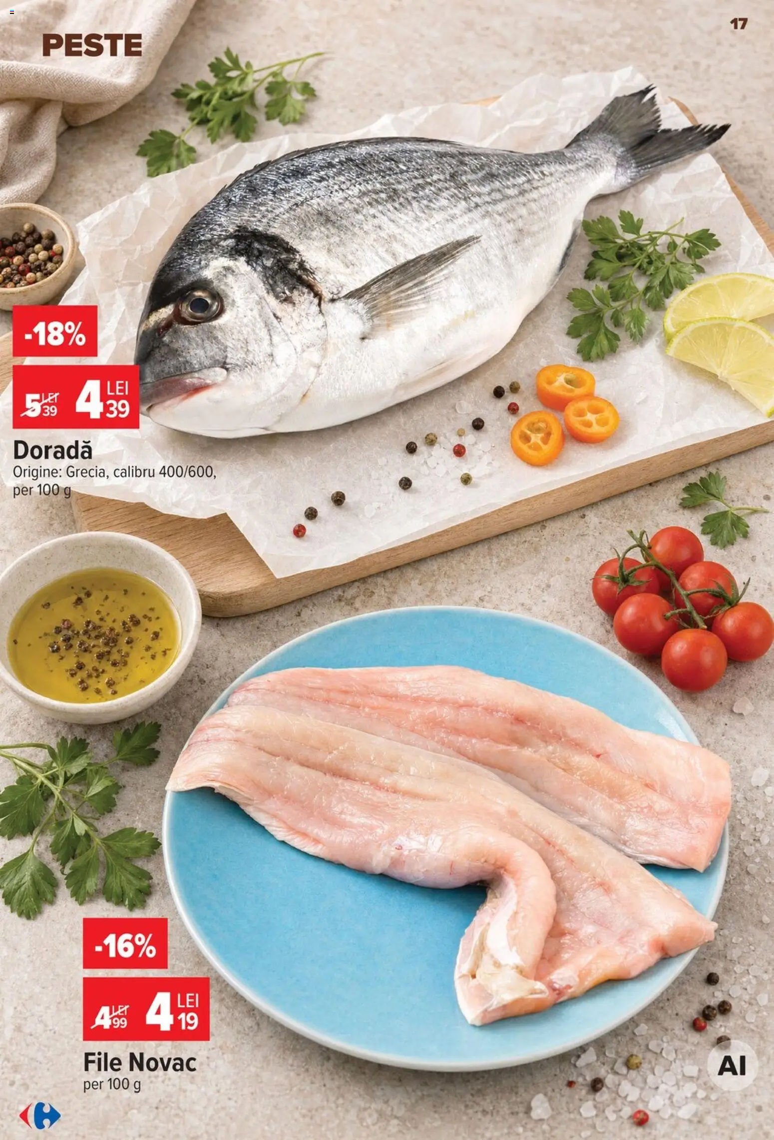 Noul catalog Carrefour – valabil de la 12.08.2026 | Pagină: 18 | Produse: Pește