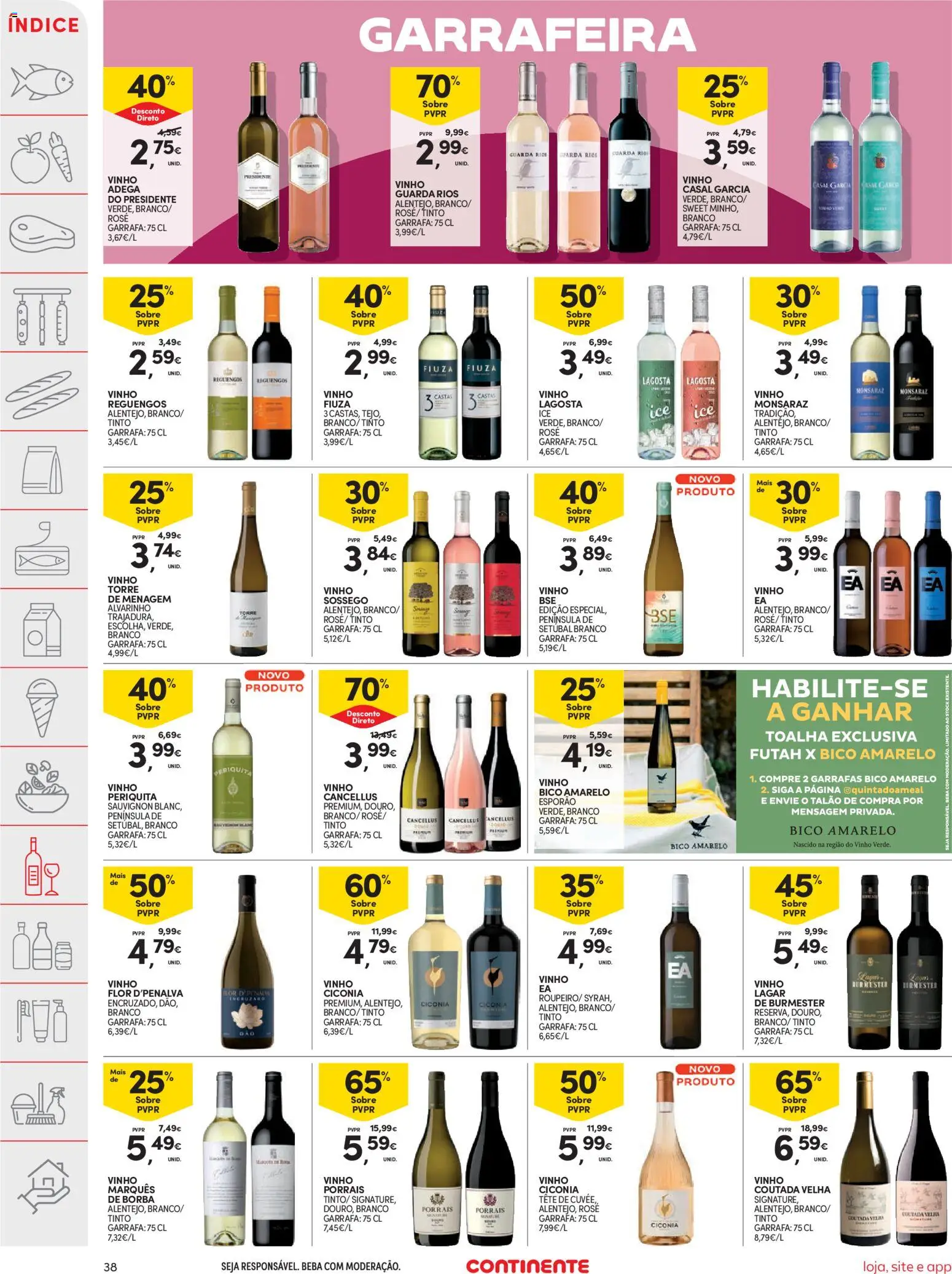 Continente folheto │ válido de 18/08/2026 | Página: 38 | Produtos: Lagosta, Vinho
