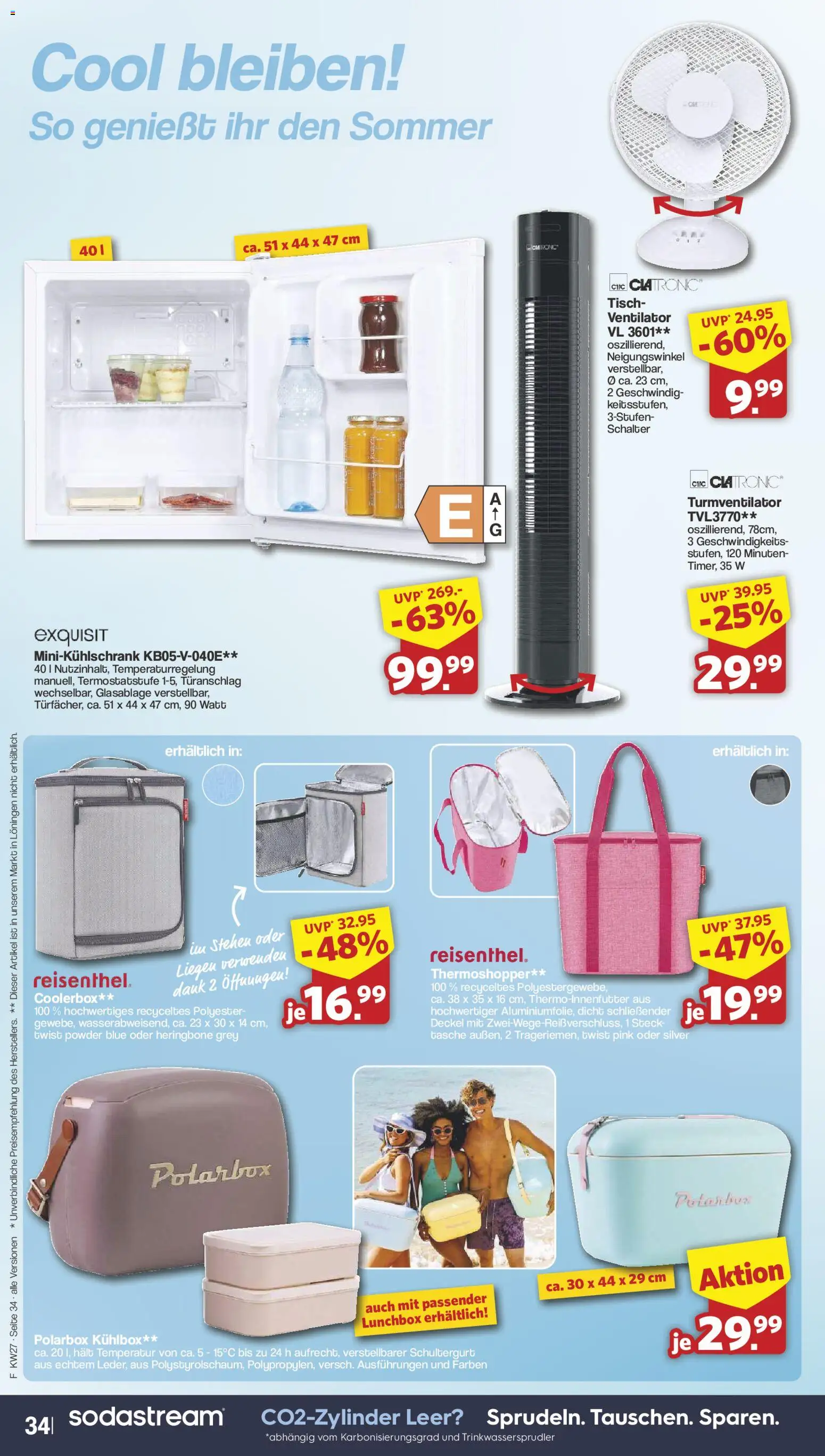 Famila Nordwest Prospekt – gültig ab 29.06.2026 | Seite: 36 | Produkte: Tasche, Ventilator, Tisch, Turmventilator