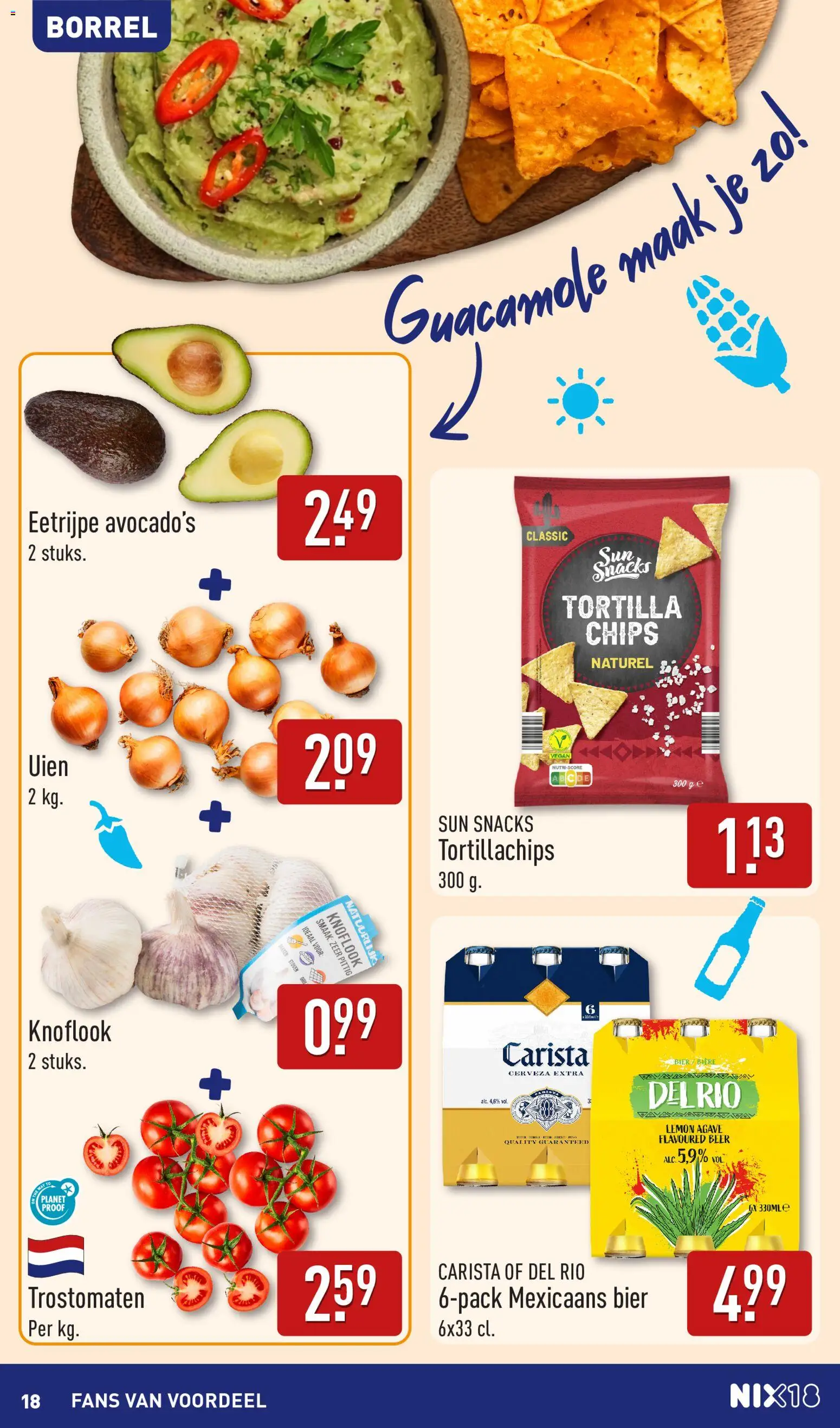 {H1} | Pagina: 18 | Producten: Avocado, Chips, Tortillachips, Fehérje