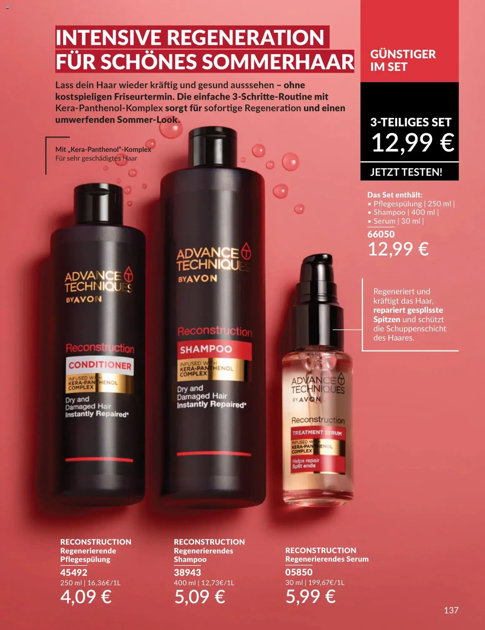 AVON Katalog Juli 2026 – gültig ab 01.07.2026 | Seite: 137 | Produkte: Shampoo, Serum