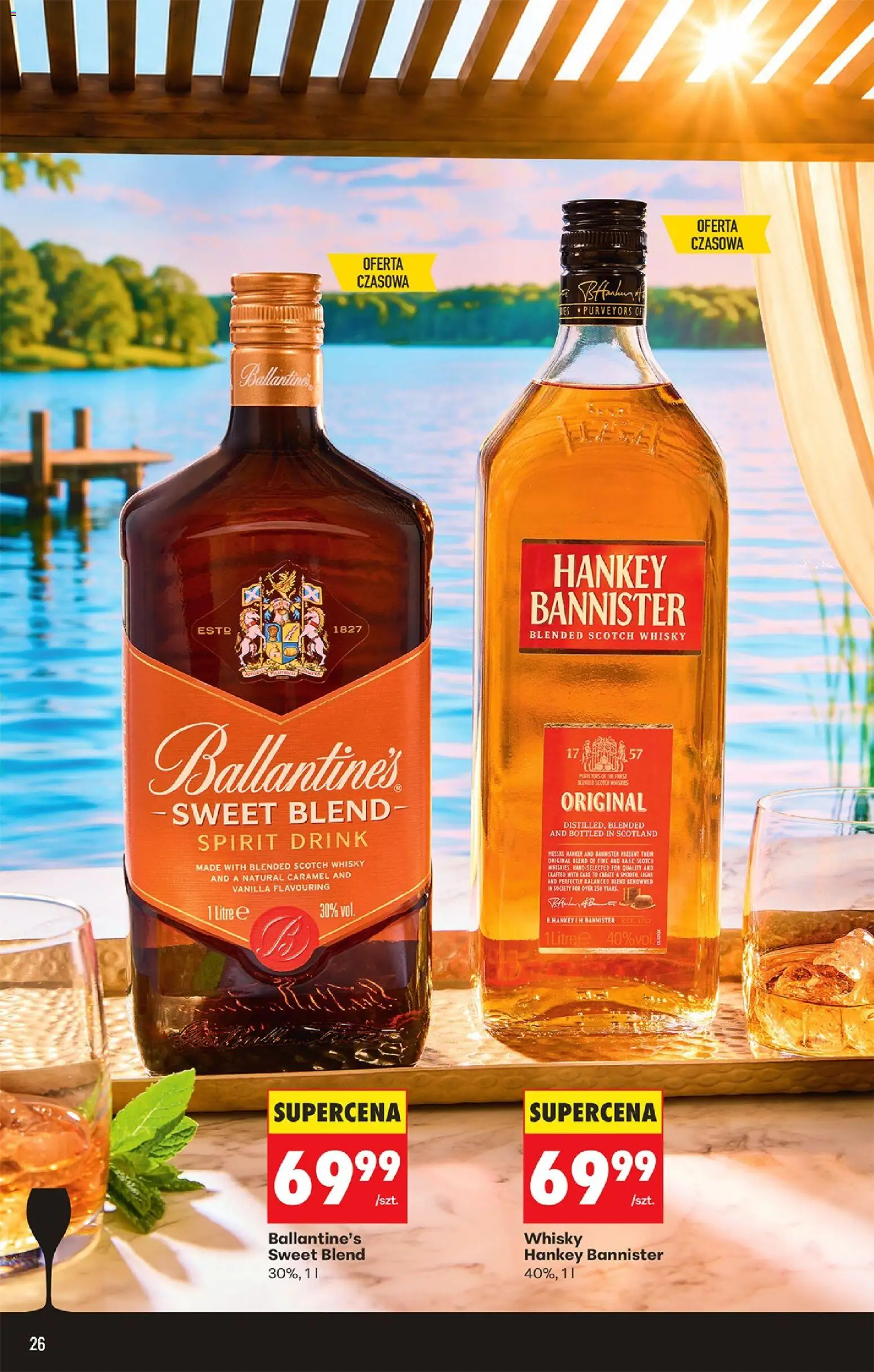 Biedronka gazetka - Czas na toast od 29.06.2026 | Strona: 26 | Produkty: Whisky Hankey Bannister, Whisky