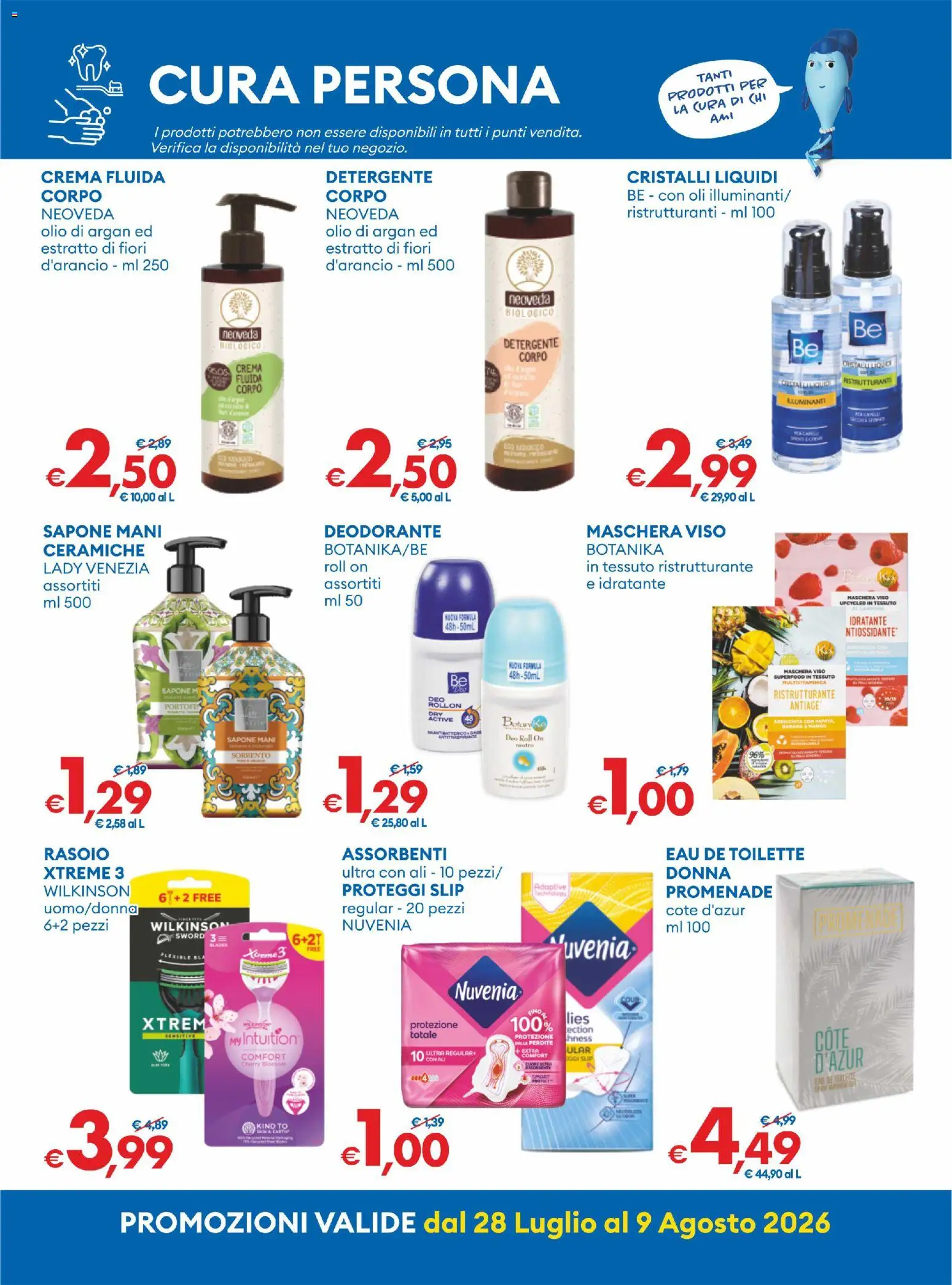 Volantino MD Discount del 28/07/2026 | Pagina: 21 | Prodotti: Rasoio, Deodorante, Detergente, Maschera viso