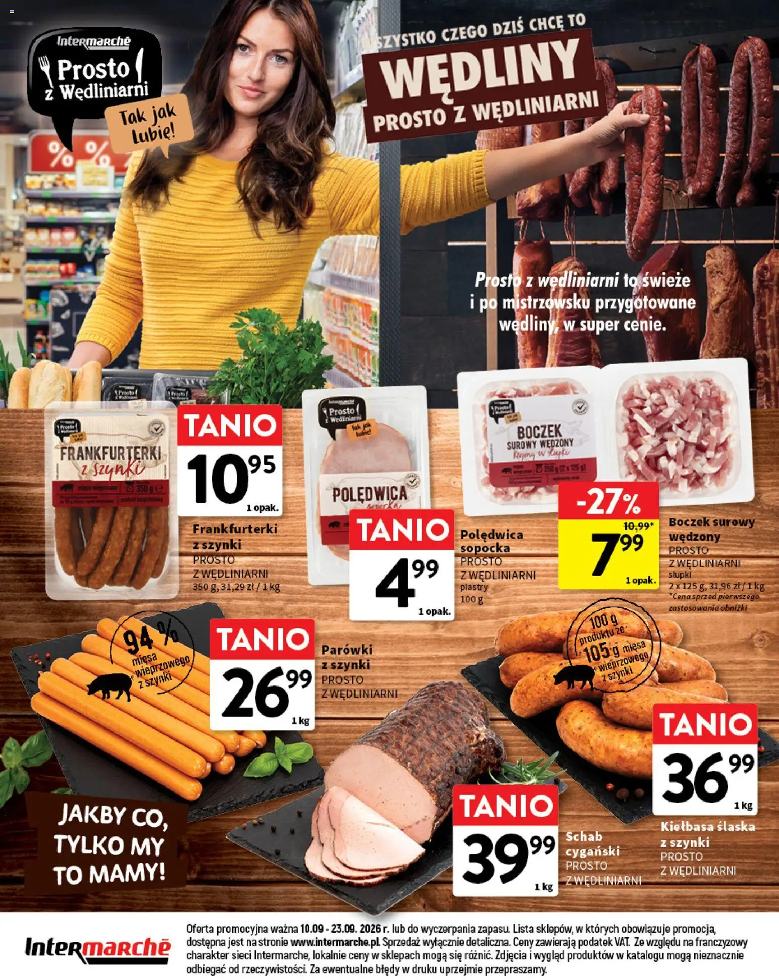 Intermarche gazetka - O La La! Ja to kupuję! od 10.09.2026 | Strona: 20 | Produkty: Kiełbasa, Frankfurterki, Parówki, Wędliny