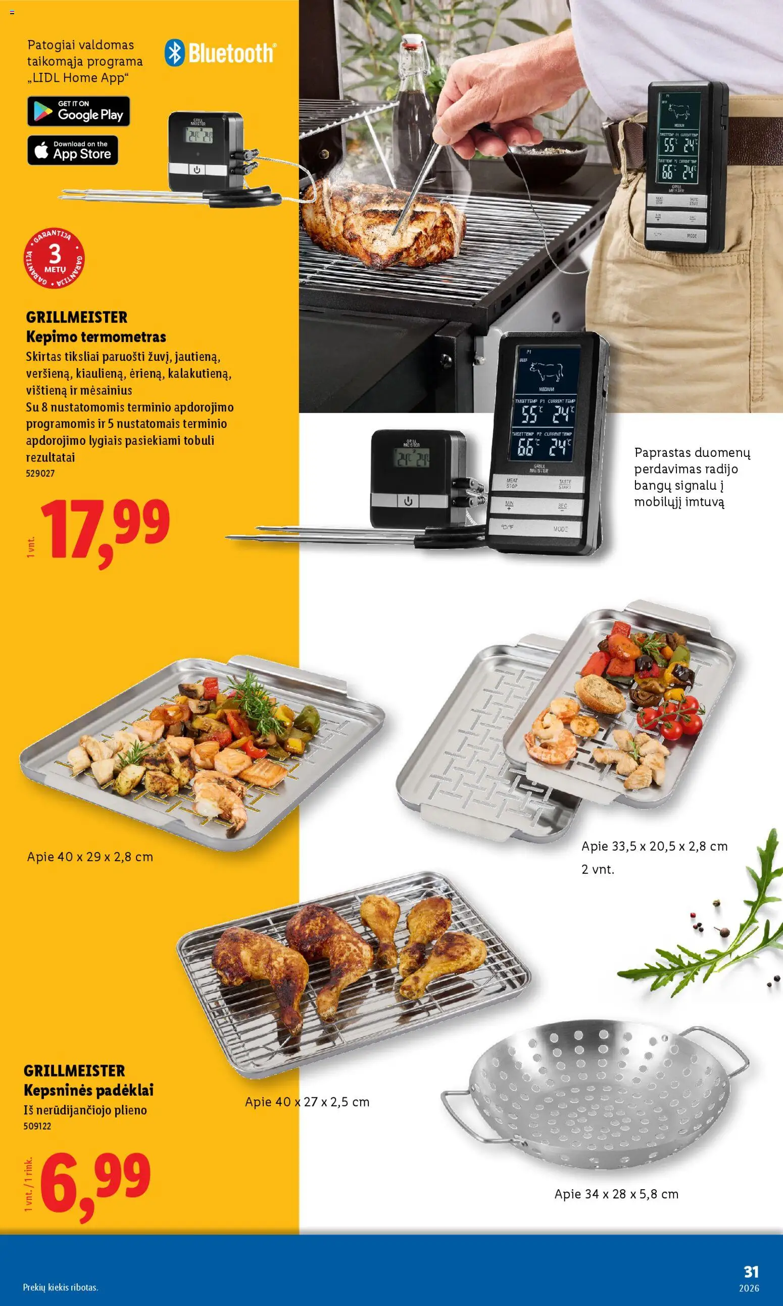 LIDL akcijos nuo 06.04.2026 | Puslapis: 31 | Prekių: Vištiena, Termometras