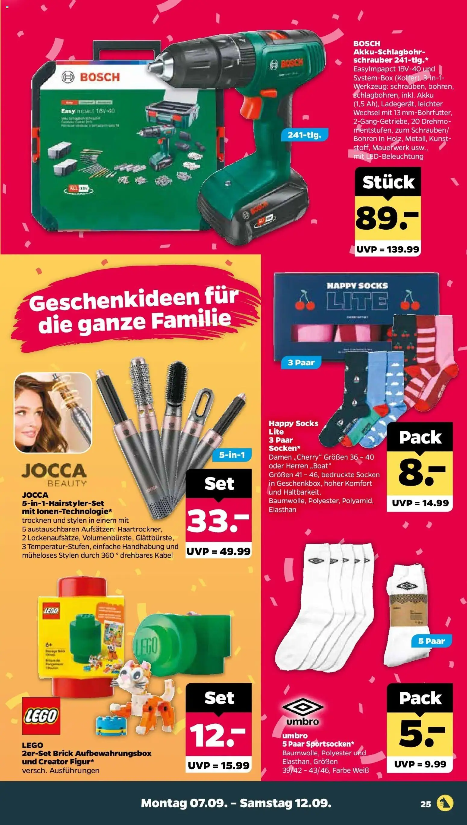 Netto Aktueller Prospekt ab 06.09.2026 → Angebote nächste Woche | Seite: 27 | Produkte: Kabel, Bosch, Socken