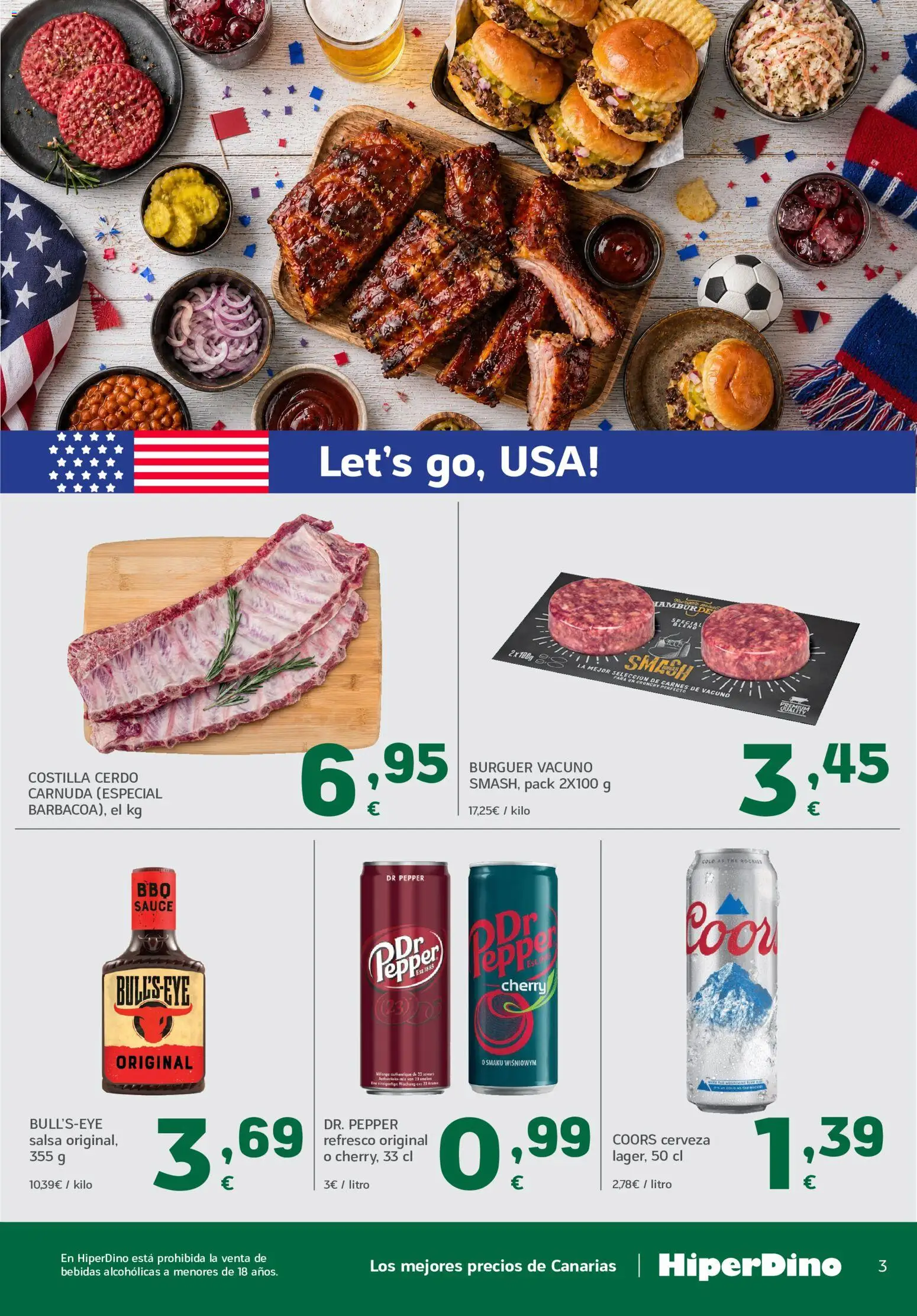 HiperDino folleto │ válido desde el 09.06.2026 | Página: 3 | Productos: Cerveza, Cerdo
