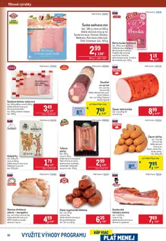 Metro leták platný od 17.06.2026 | Strana: 10 | Produkty: Saláma, Šunka, Klobása, Párky