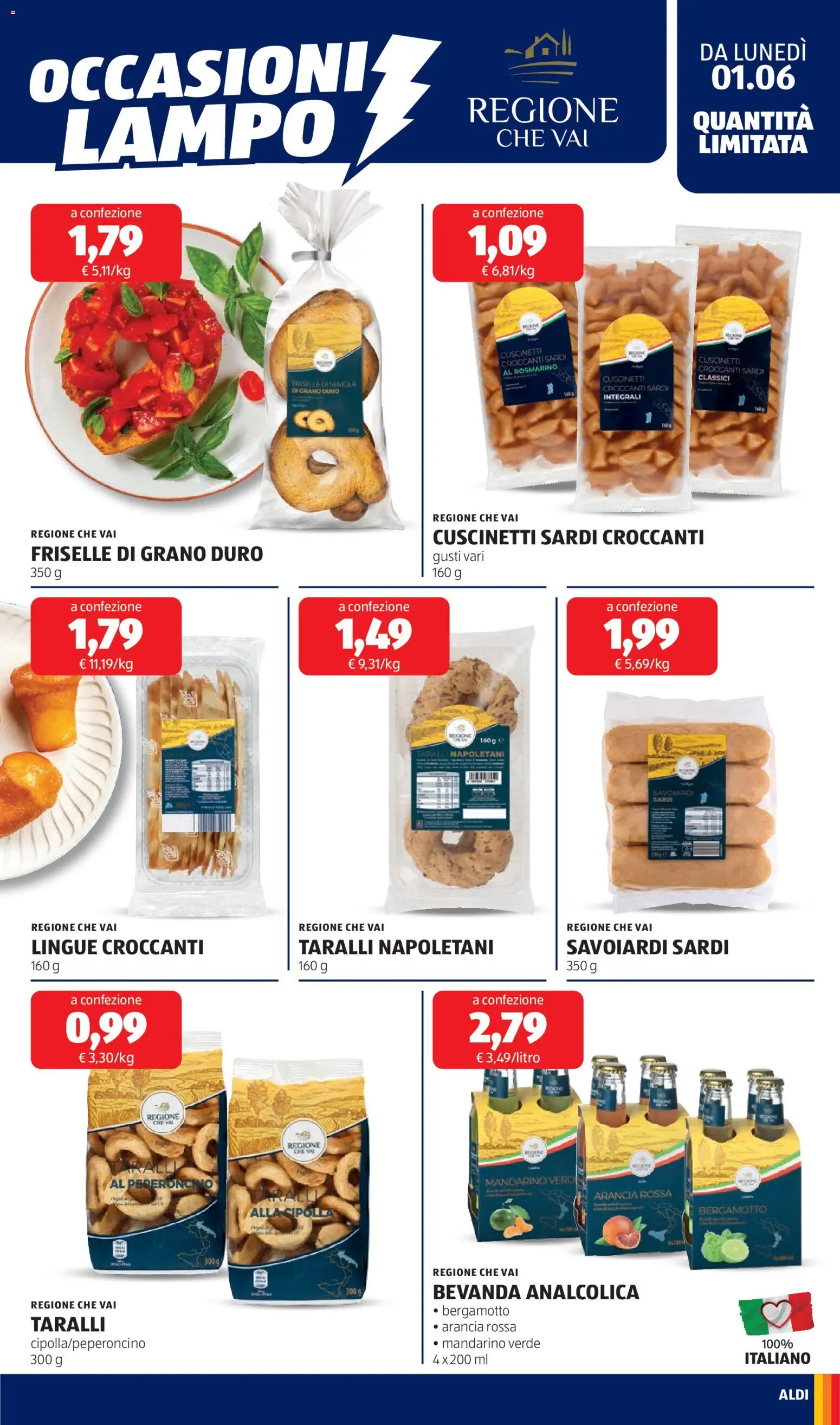 Volantino Aldi del 01.06.2026 | Pagina: 15 | Prodotti: Rosmarino, Peperoncino, Arancia, Taralli