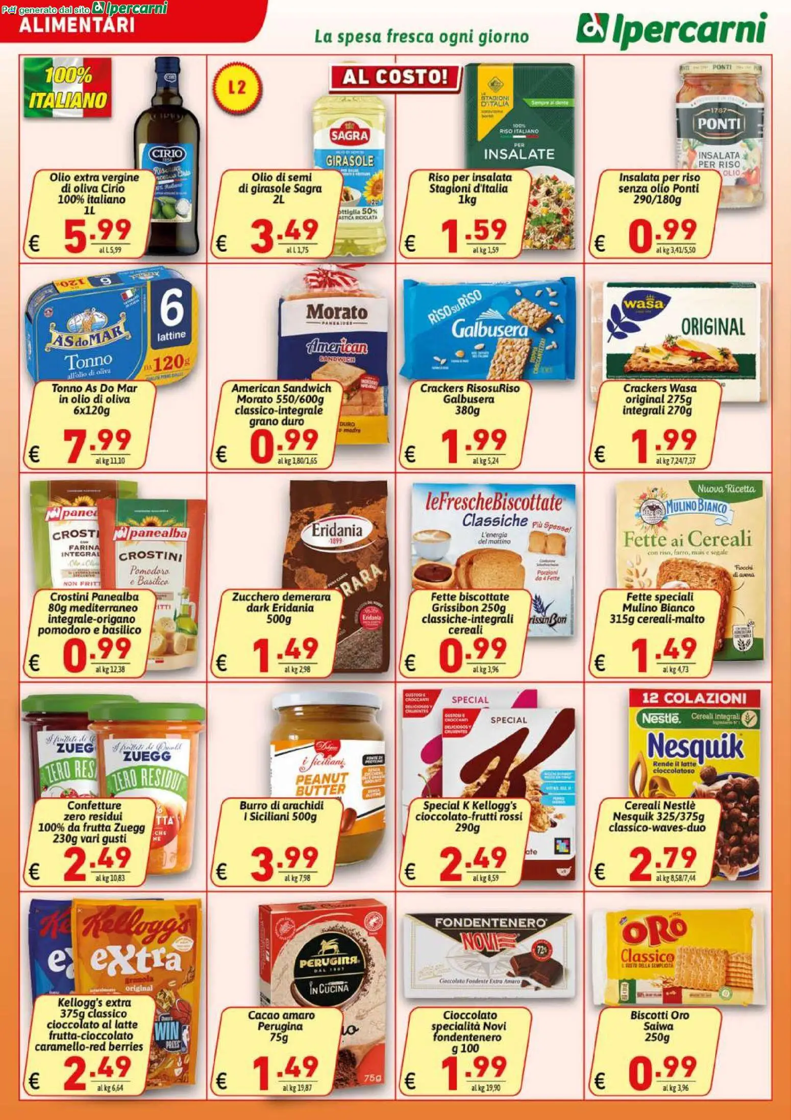 Volantino Ipercarni del 10.06.2026 | Pagina: 8 | Prodotti: Latte, Basilico, Olio extra vergine, Olio di Oliva