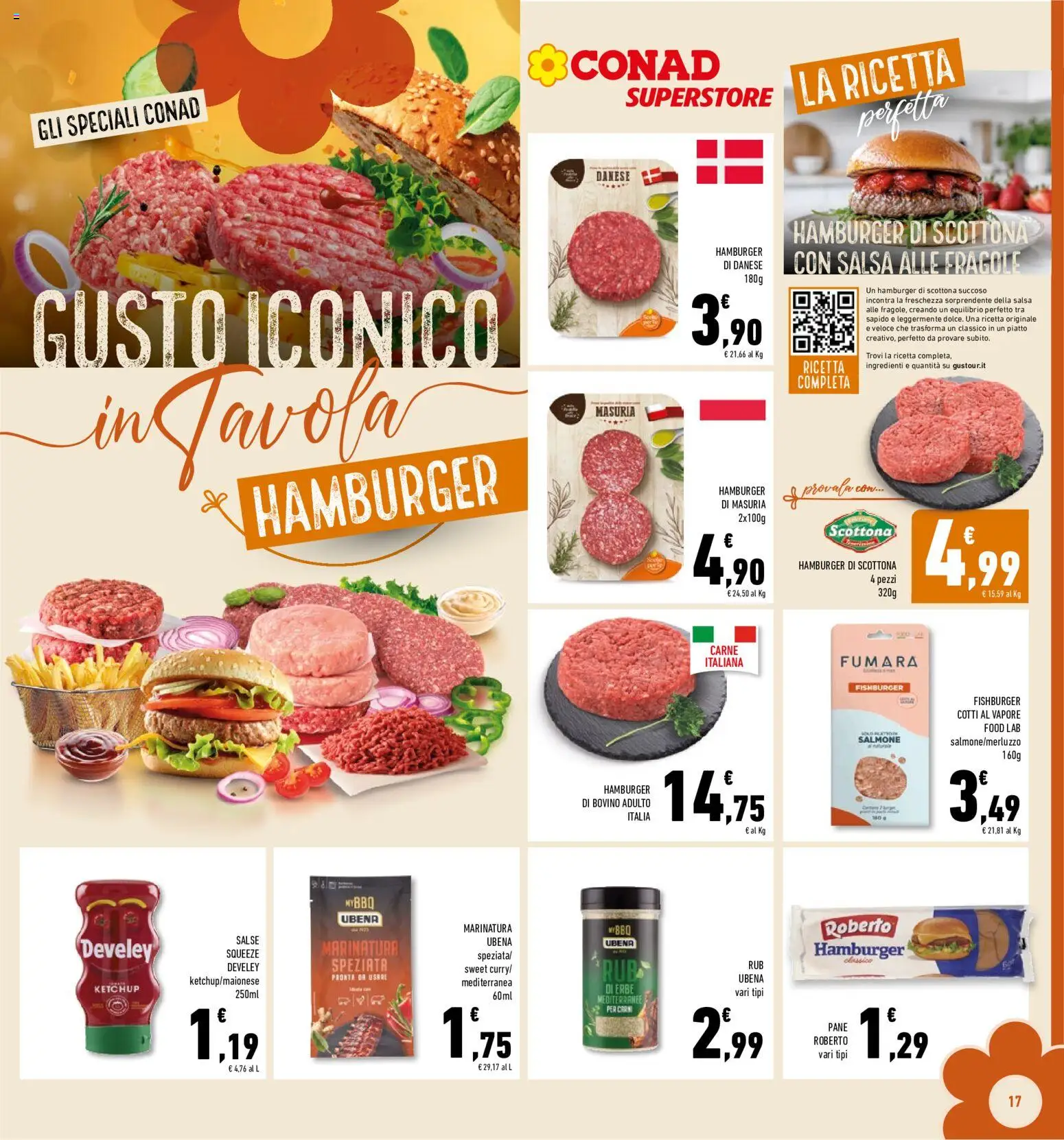 Volantino Conad del 20.05.2026 | Pagina: 17 | Prodotti: Bovino, Pane, Salsa, Piatto