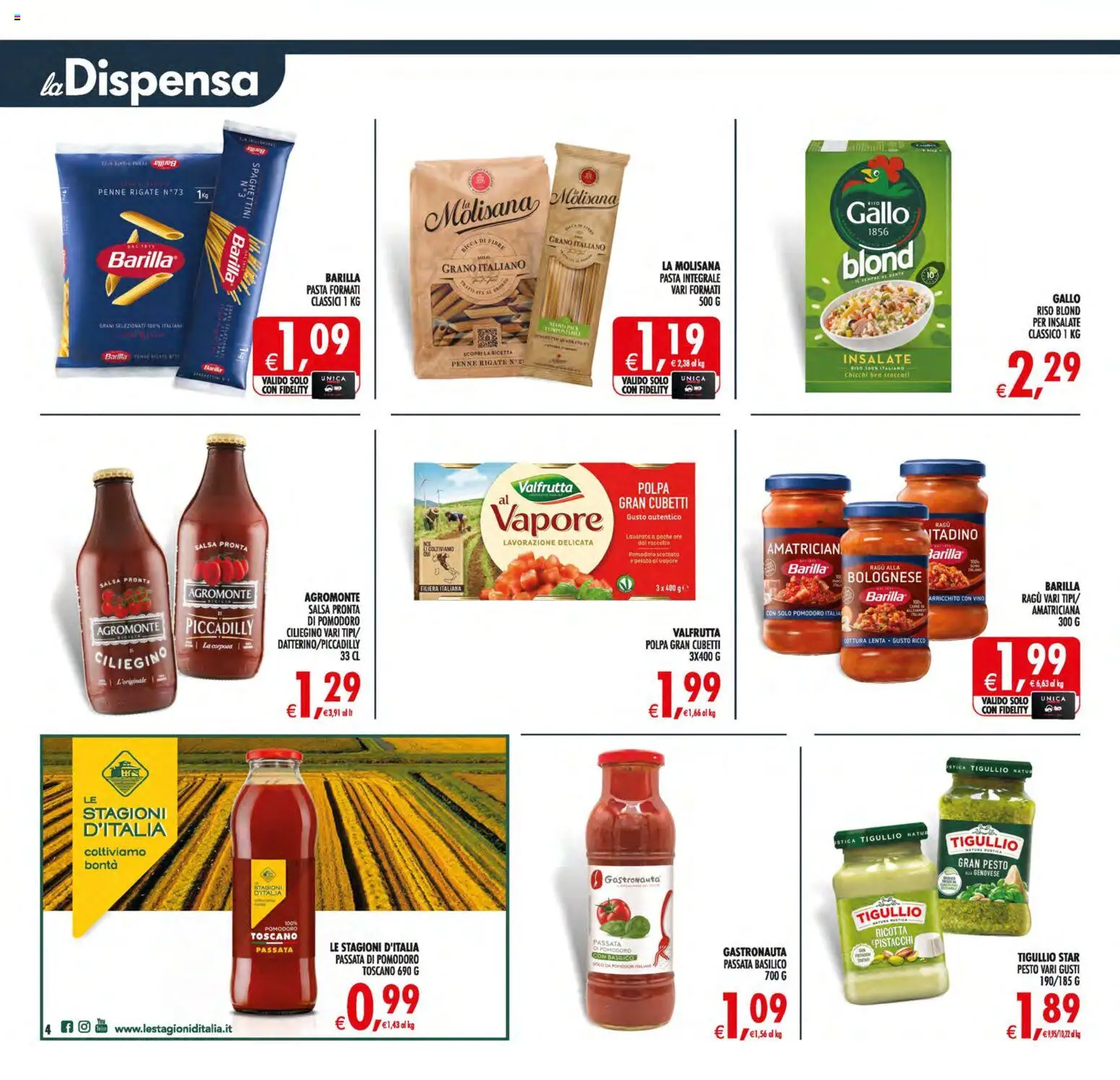 Volantino Decò del 19.05.2026 | Pagina: 4 | Prodotti: Riso, Pasta, Basilico, Ricotta