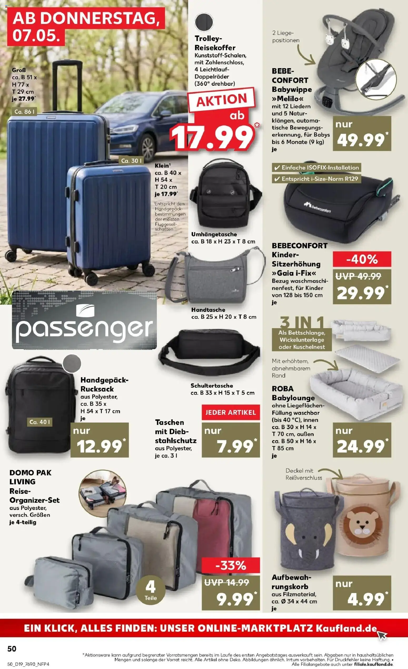 Prospekt Kaufland ab 04.05.2026 » Angebote Online zum Blättern | Seite: 55 | Produkte: Liege, Handtasche, Rucksack