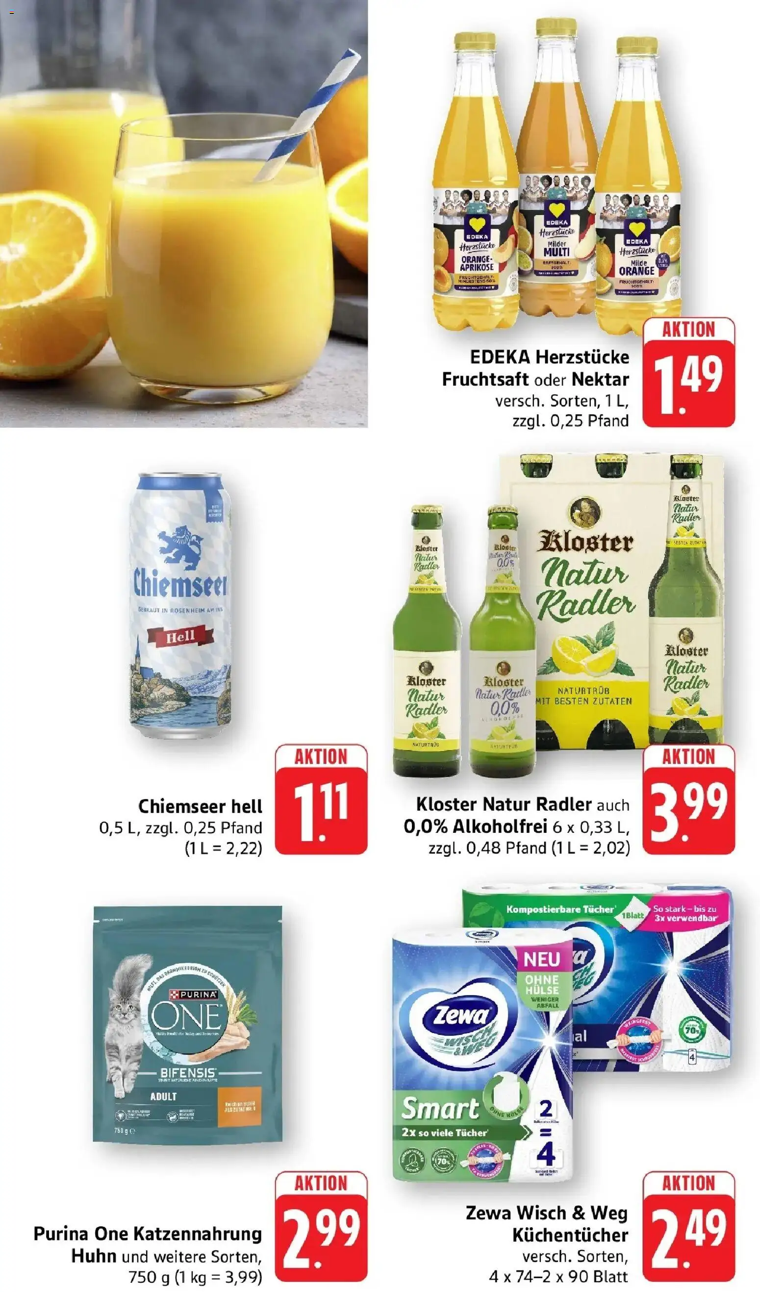 nah & gut Prospekt Gengenbach  – gültig ab 17.05.2026 | Seite: 9 | Produkte: Purina one, Zewa, Radler, Fruchtsaft