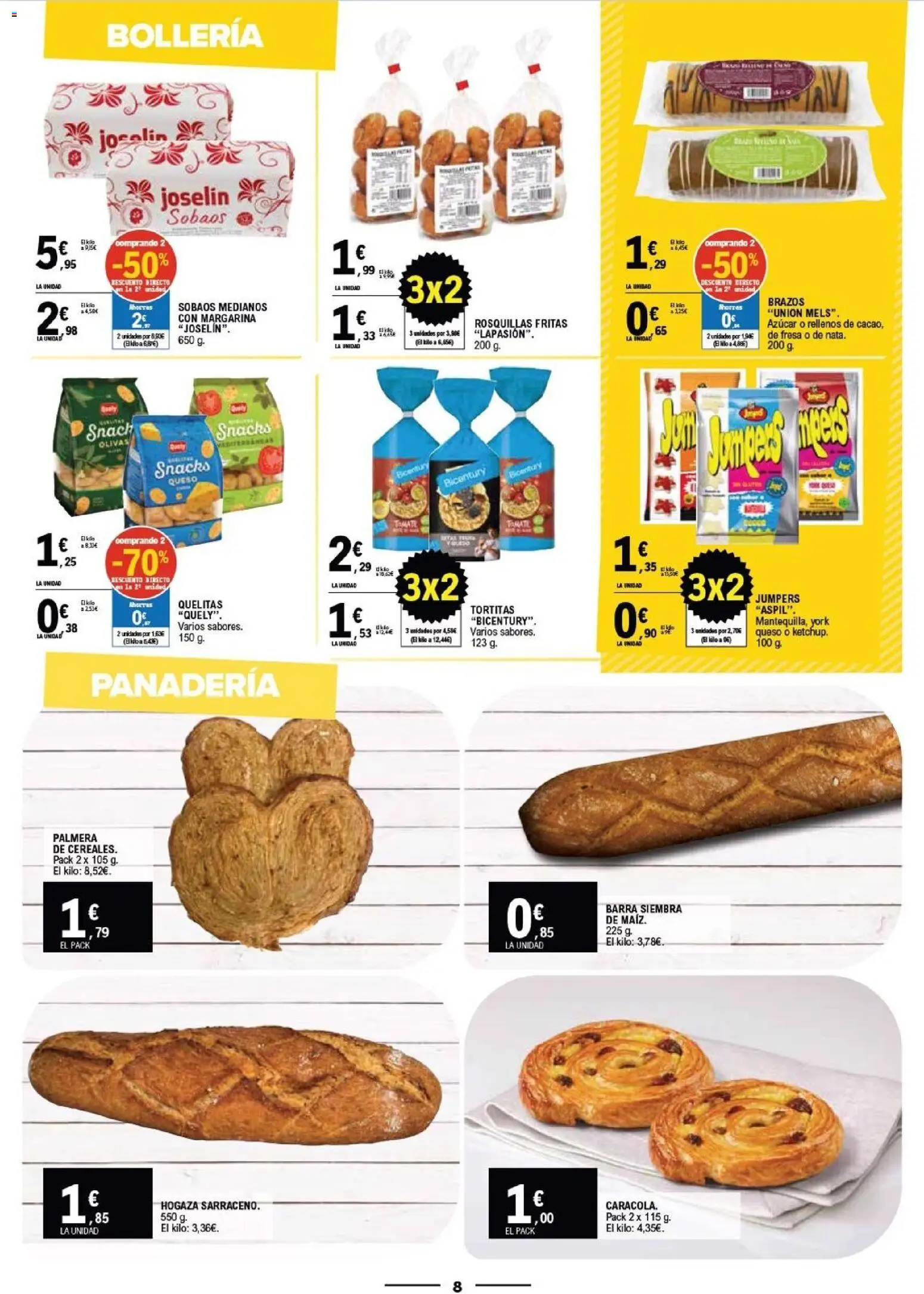 E.Leclerc - Vitoria-Gasteiz │ válido desde el 14/10/2026 | Página: 8 | Productos: Queso, Margarina, Azúcar, Panadería