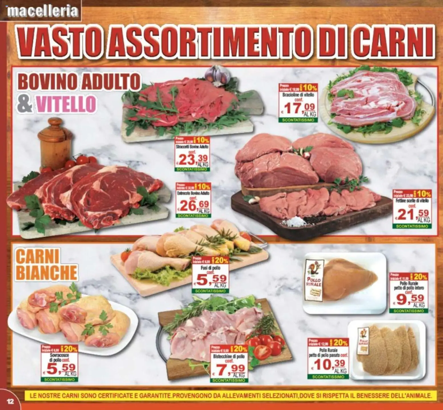 Volantino CTS del 01/07/2026 | Pagina: 12 | Prodotti: Bovino, Petto di Pollo, Pollo, Vitello