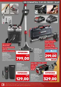 Pogląd oferty "PARKSIDE PERFORMANCE Głośnik budowlany Bluetooth, zasięg Bluetooth 10 m, zasilanie sieciowe lub akumulator 12 V lub 20 V" - ważna od 17.09.2026 | Strona: 3 | Produkty: Karta, Głośnik, Cleaner, Gazety