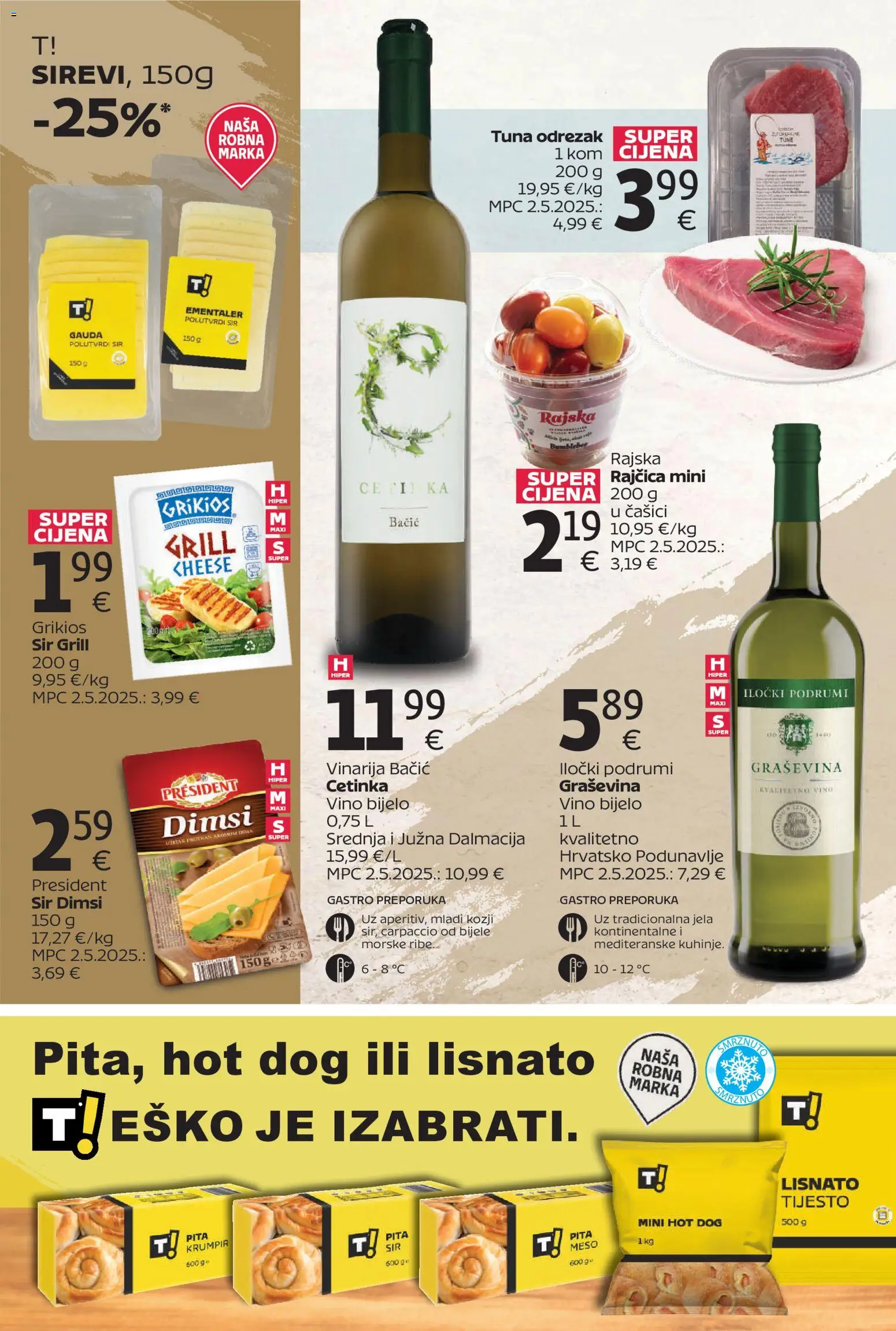 Tommy katalog | vrijedi od 27.04.2026 | Stranica: 6 | Proizvodi: Bijelo vino, Pita, Lisnato tijesto, Rajčica
