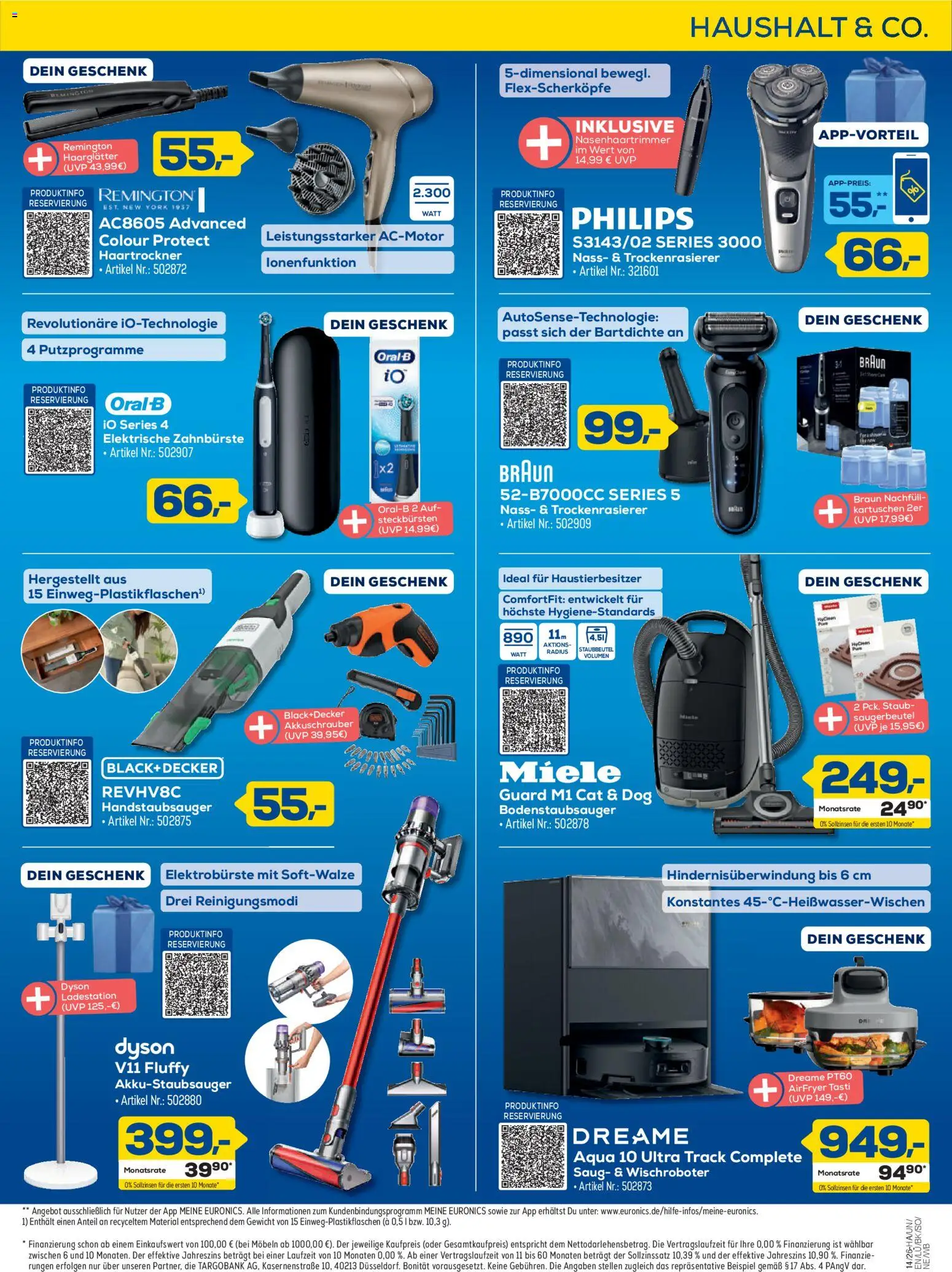 Euronics Prospekt Berlet – gültig ab 26.03.2026 | Seite: 13 | Produkte: Philips, Dyson, Haarglätter, Elektrische zahnbürste