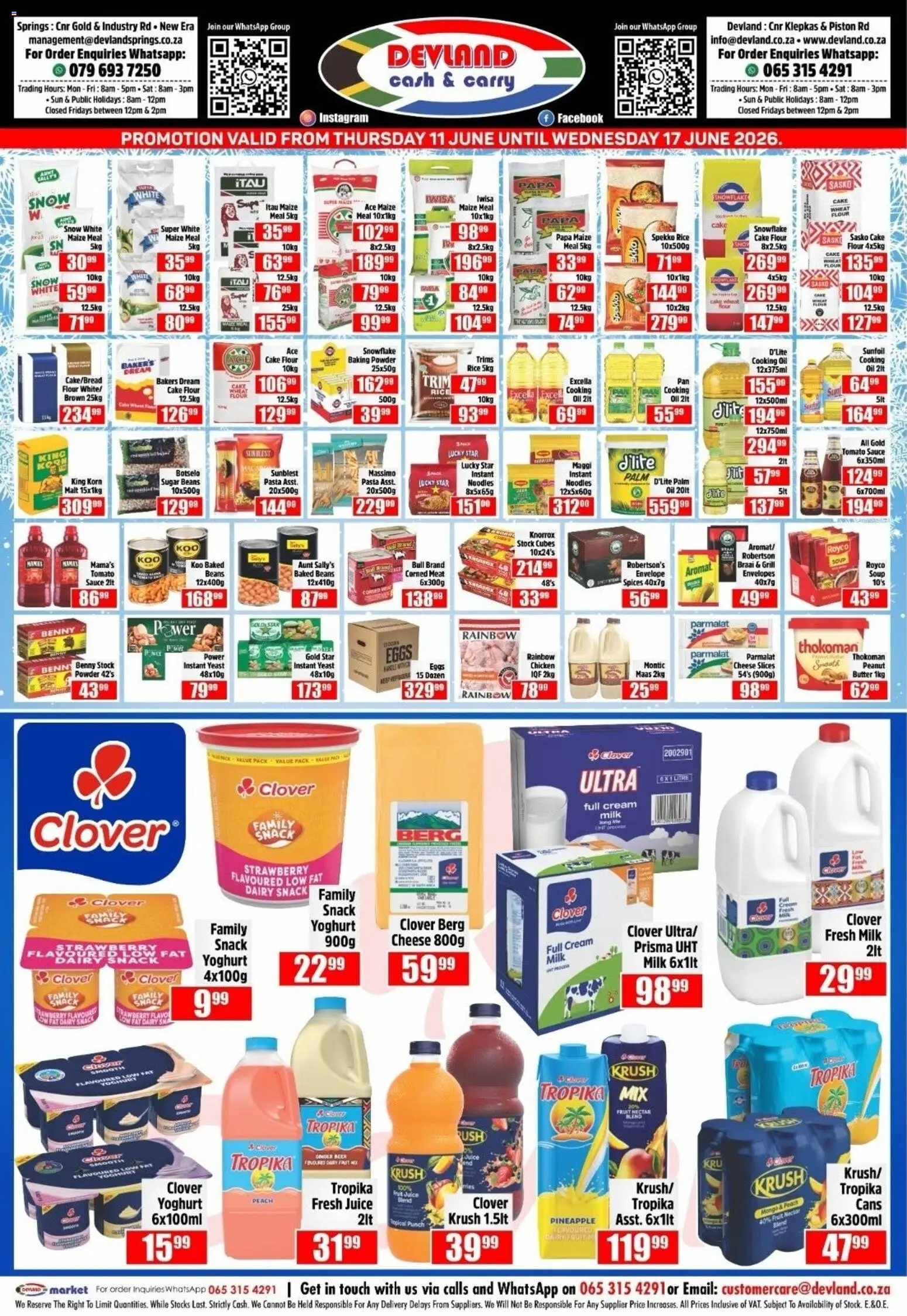 New Devland catalogue – valid from 11.06.2026 | Page: 1 | Products: Milk, Beer, Cream, Stock