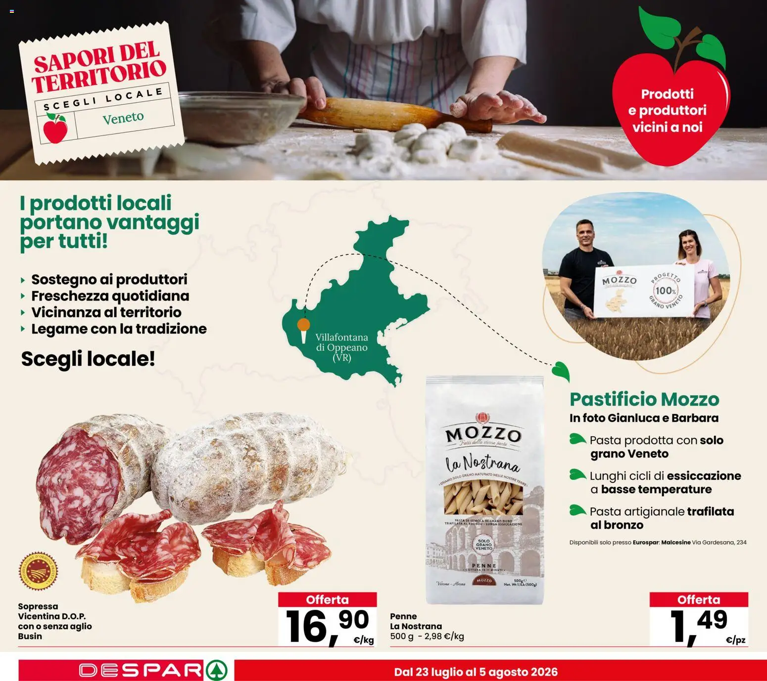 Volantino Eurospar del 23/07/2026 | Pagina: 2 | Prodotti: Aglio, Pasta, Penne