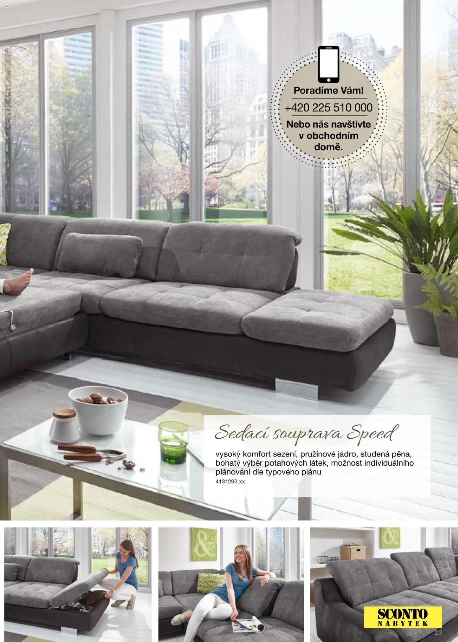 Sconto nábytek katalog - Sedací soupravy od 01.01.2026 | Strana: 23 | Produkty: Sedací souprava, Nábytek