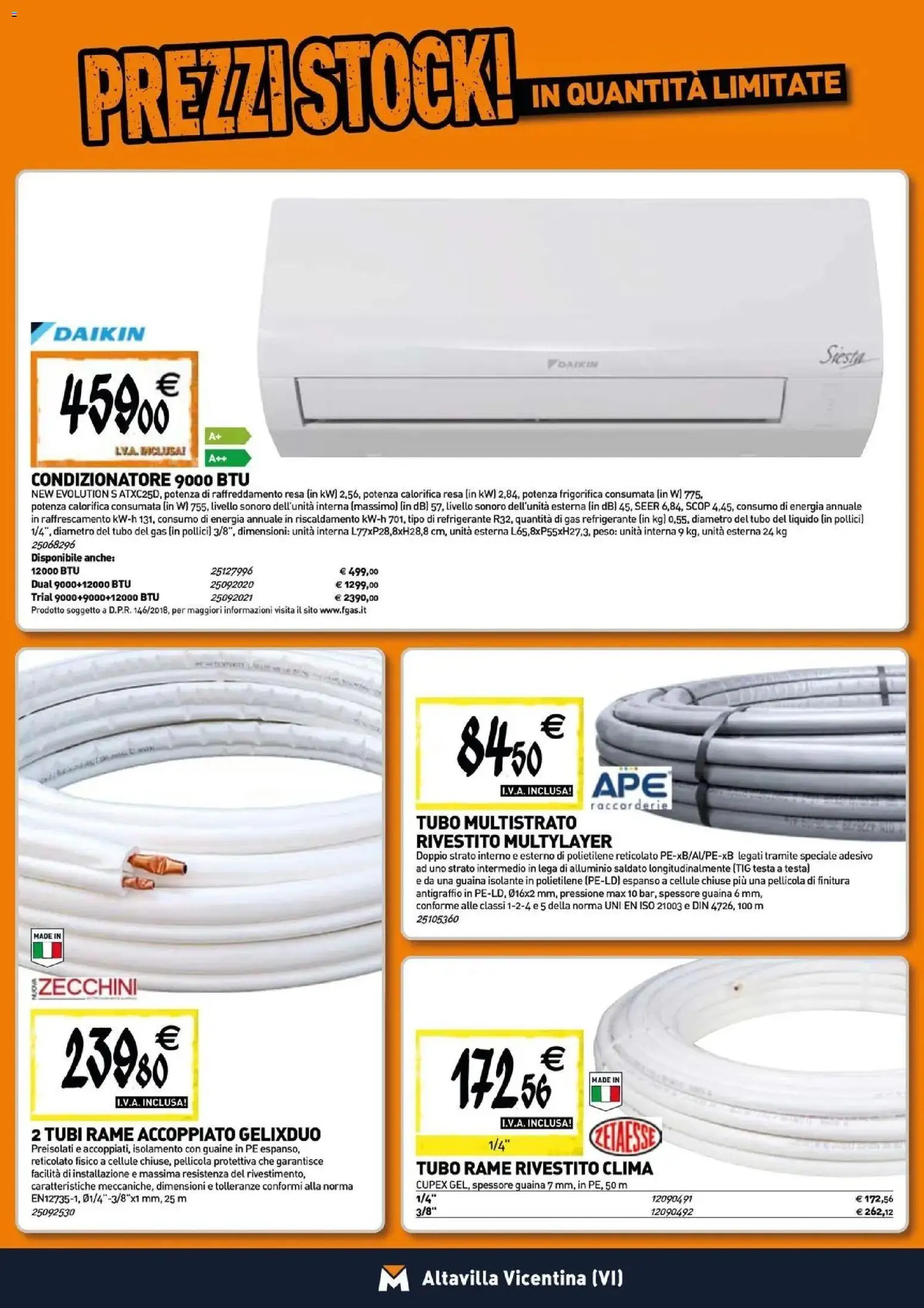 Nuovo TECNOMAT catalogo Altavilla Vicentina dal 27/08/2026 > offerte anteprima 🛍️ | Pagina: 8 | Prodotti: Rame, Pellicola, Tubi, Condizionatore