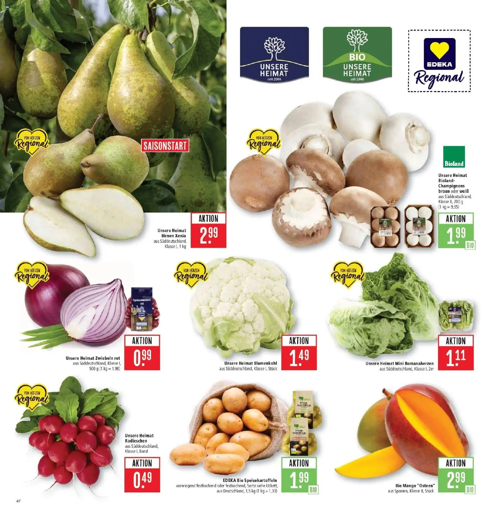 Marktkauf Prospekt Schorndorf (ab 21.09.2026) » Angebote online | Seite: 4 | Produkte: Champignons, Kartoffeln, Mango, Blumenkohl