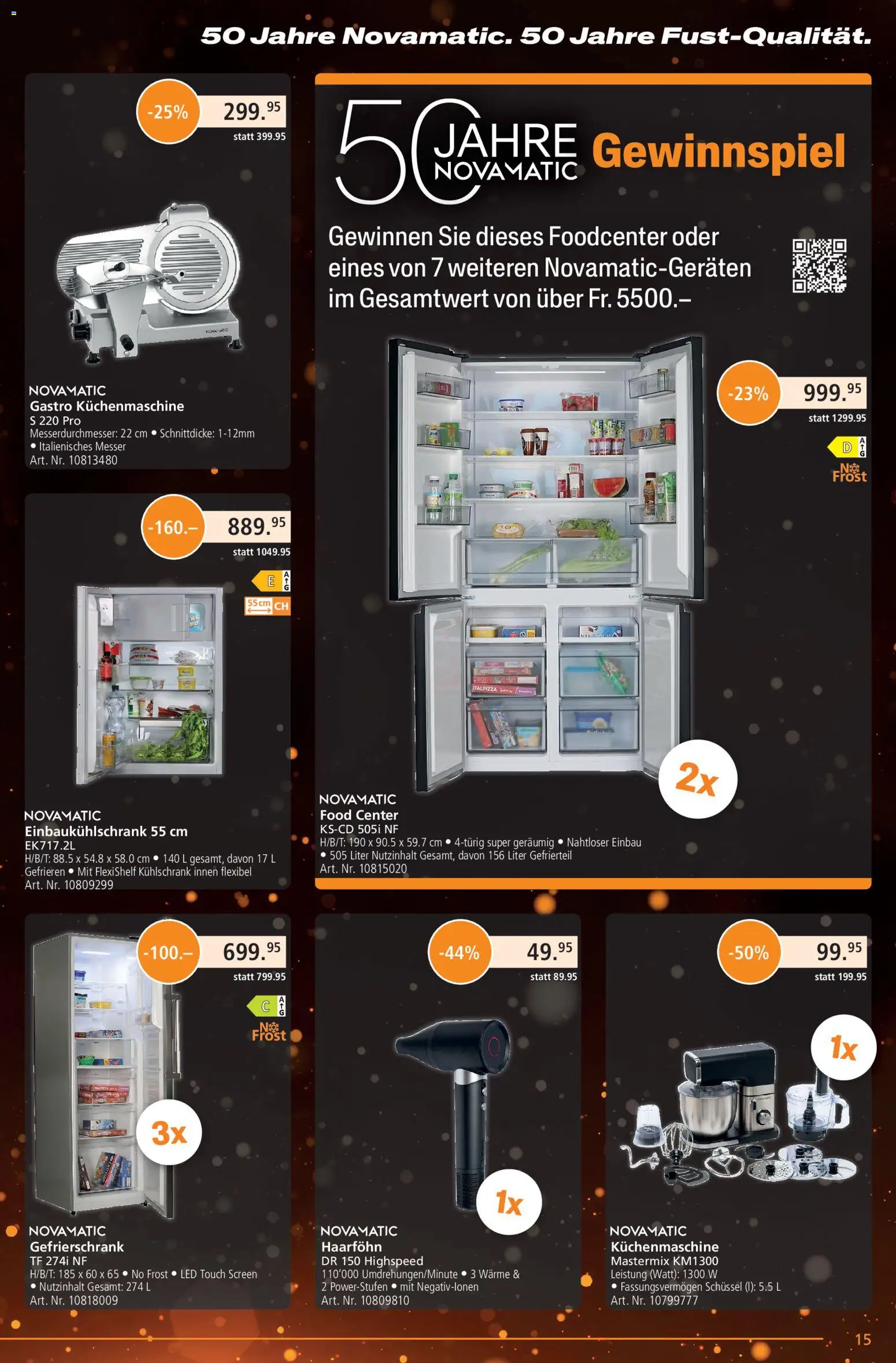 Fust aktionen – gültig ab 21.09.2026 | Seite: 15 | Produkte: Haarföhn, Kühlschrank, Gefrierschrank
