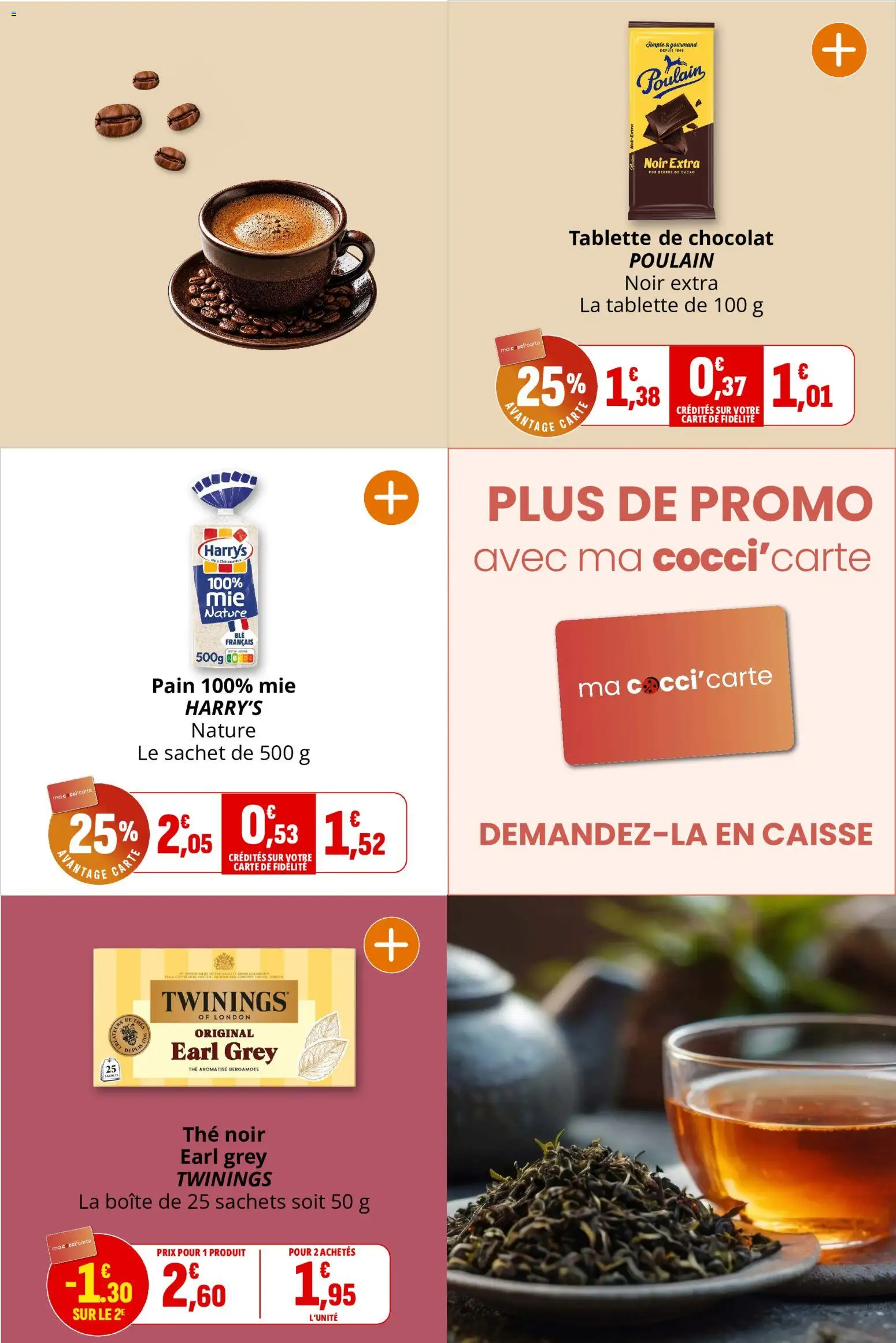 {H1} | Page: 15 | Produits: Tablette de chocolat, Cacao, Thé noir, Thé