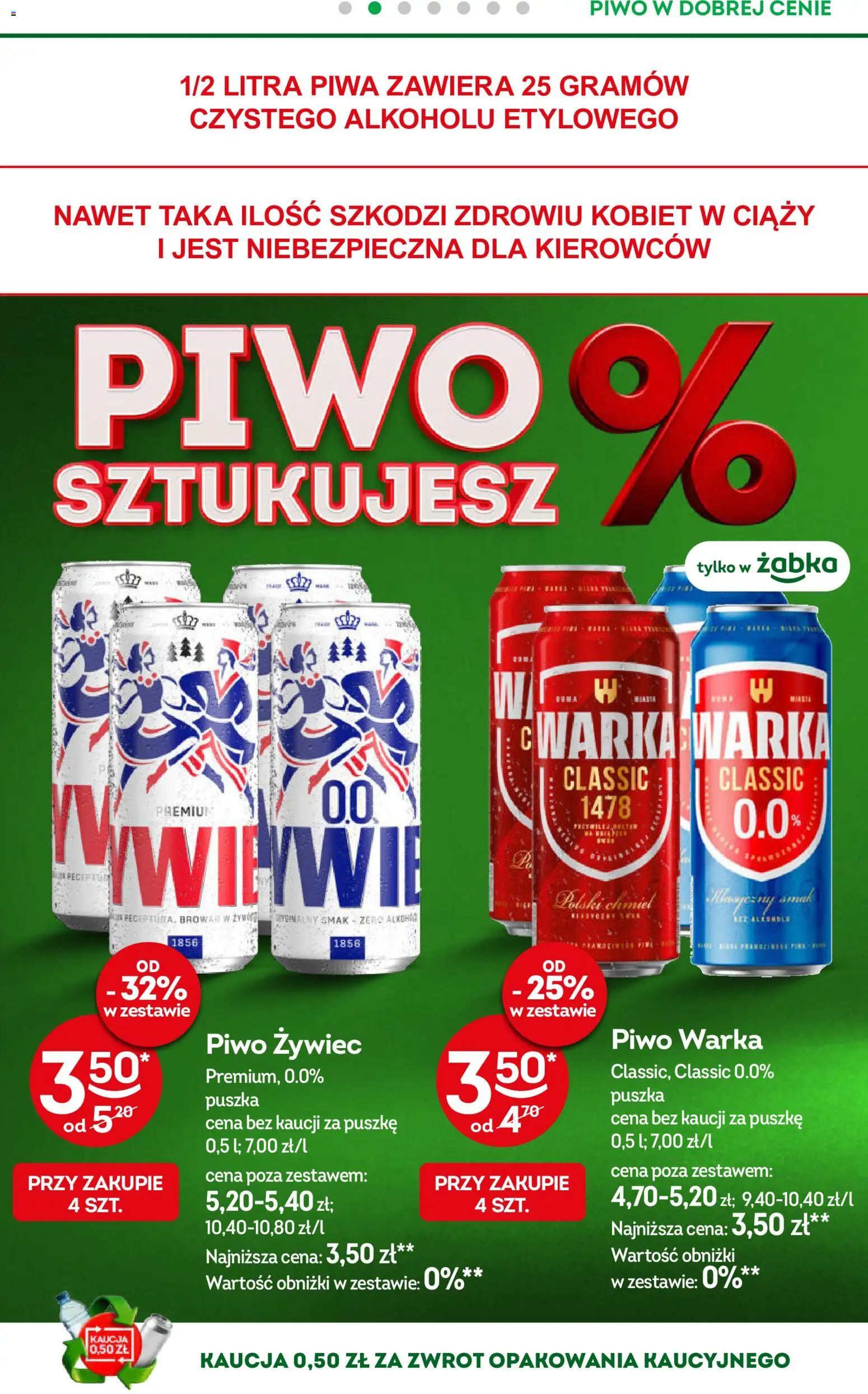Żabka gazetka od 10.08.2026 | Strona: 45 | Produkty: Warka, Piwo Warka, Piwo