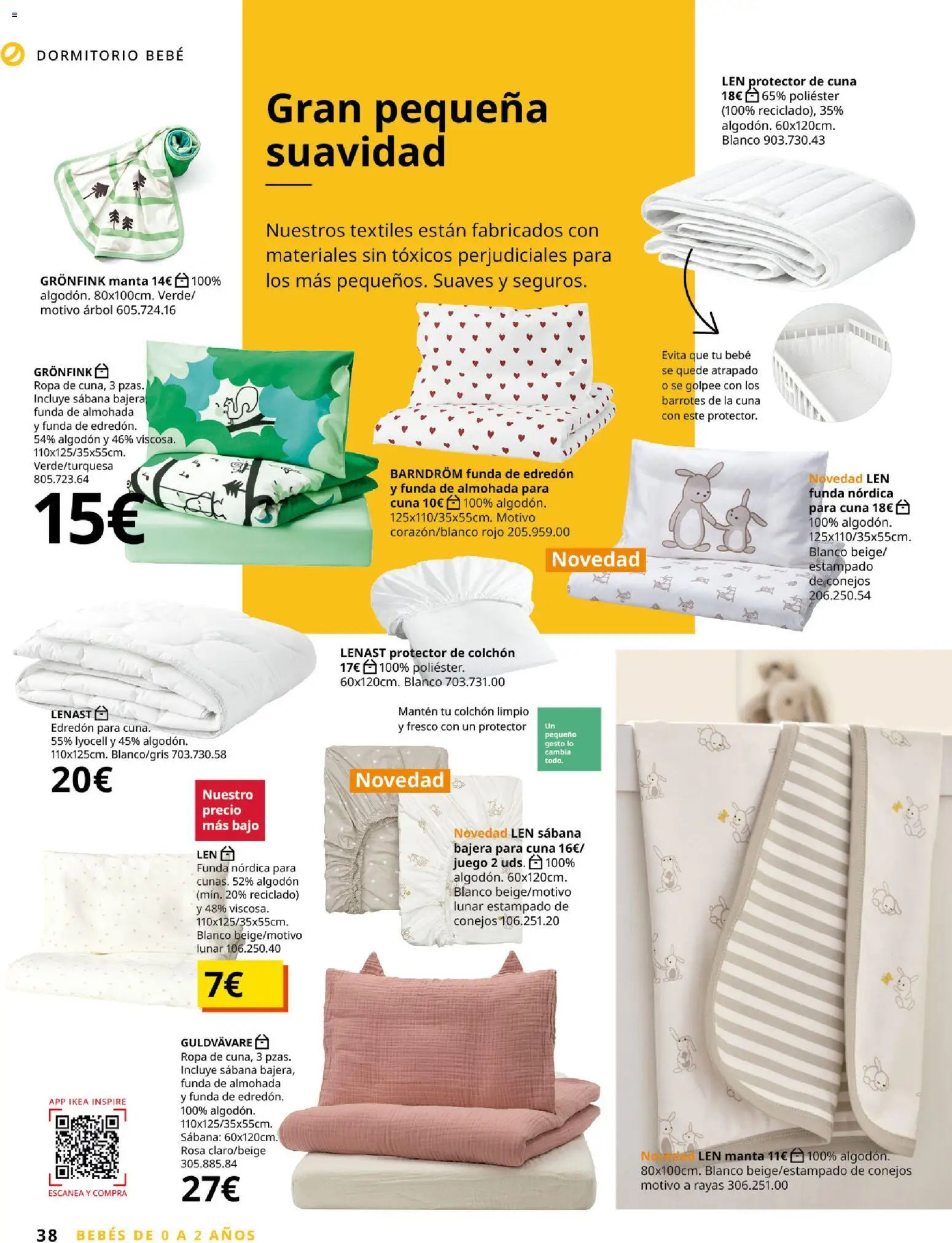 IKEA - Niños │ válido desde el 01/09/2026 | Página: 38 | Productos: Colchon, Manta, Funda, Almohada